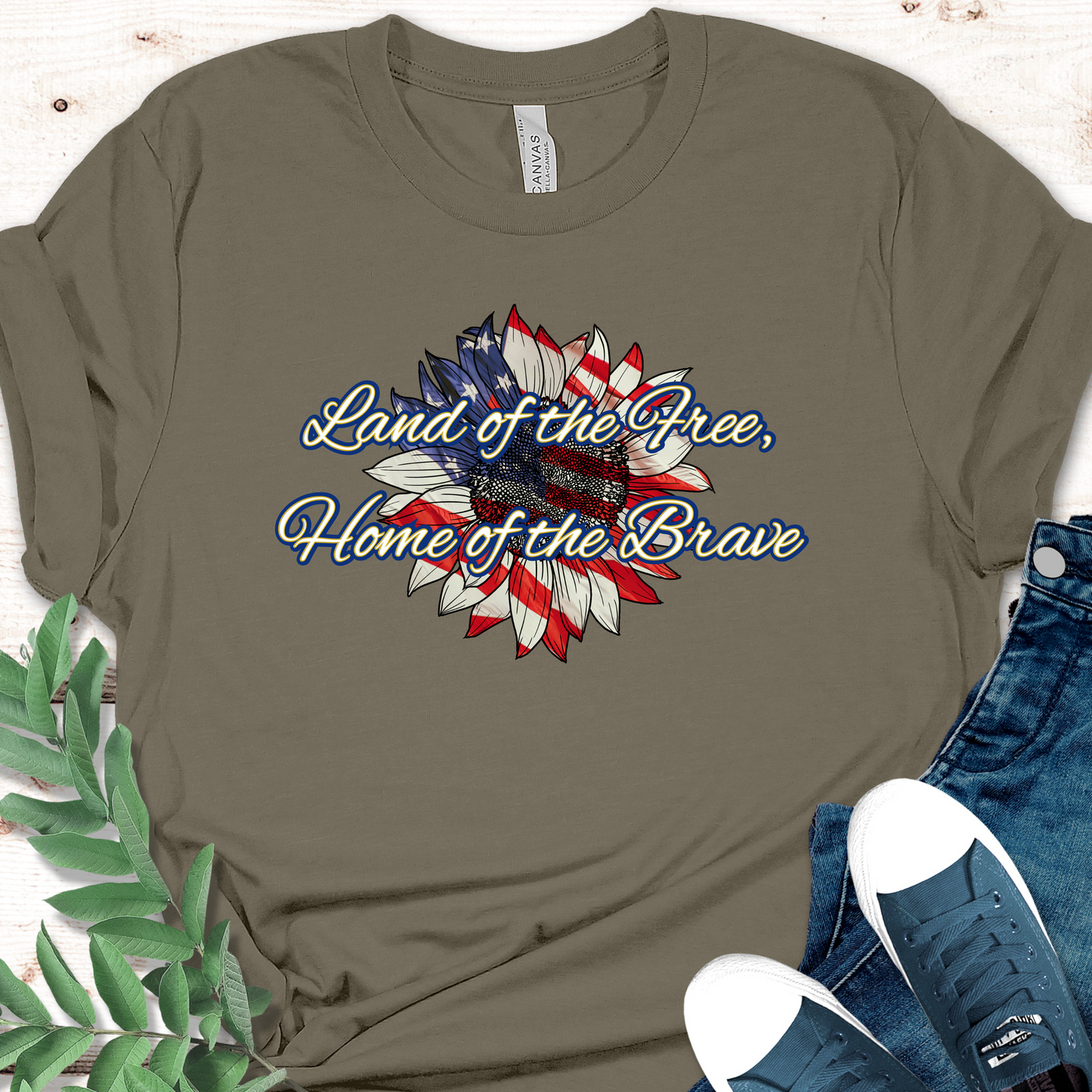 Land of Free Flower Unisex T-shirt