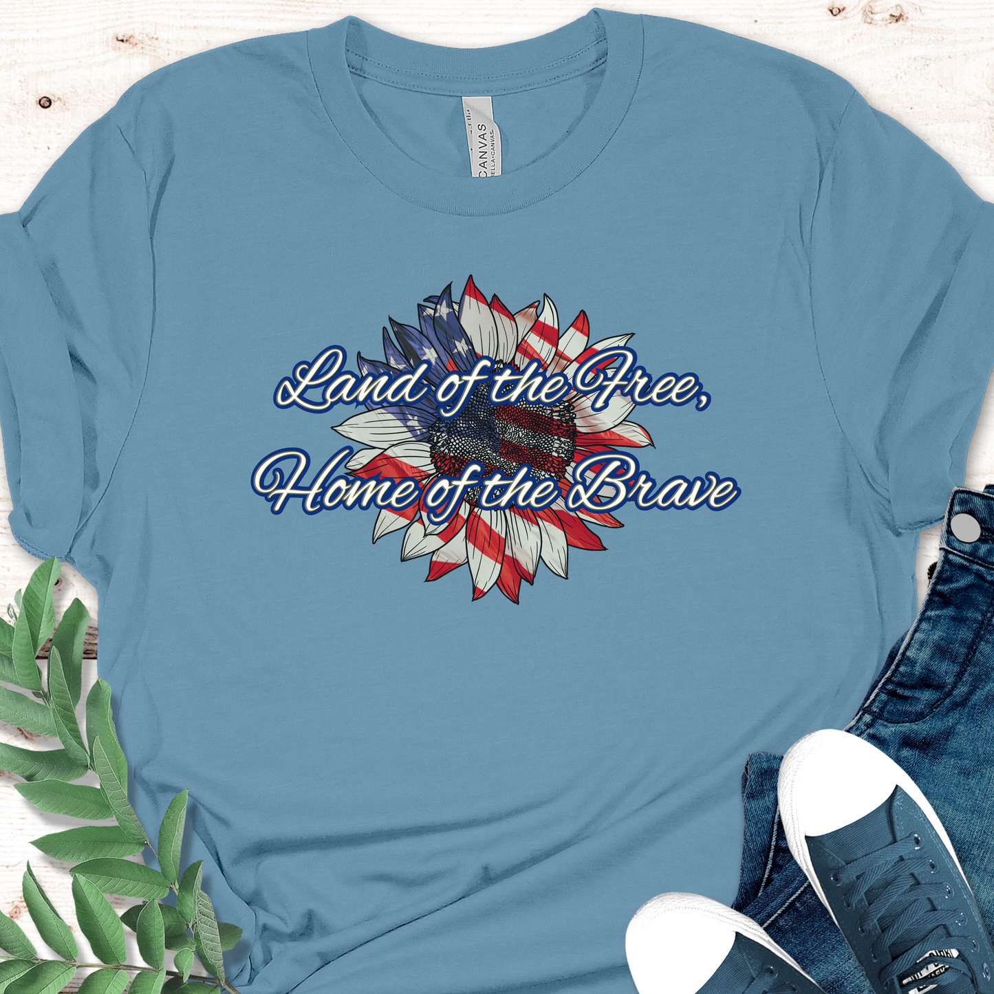 Land of Free Flower Unisex T-shirt