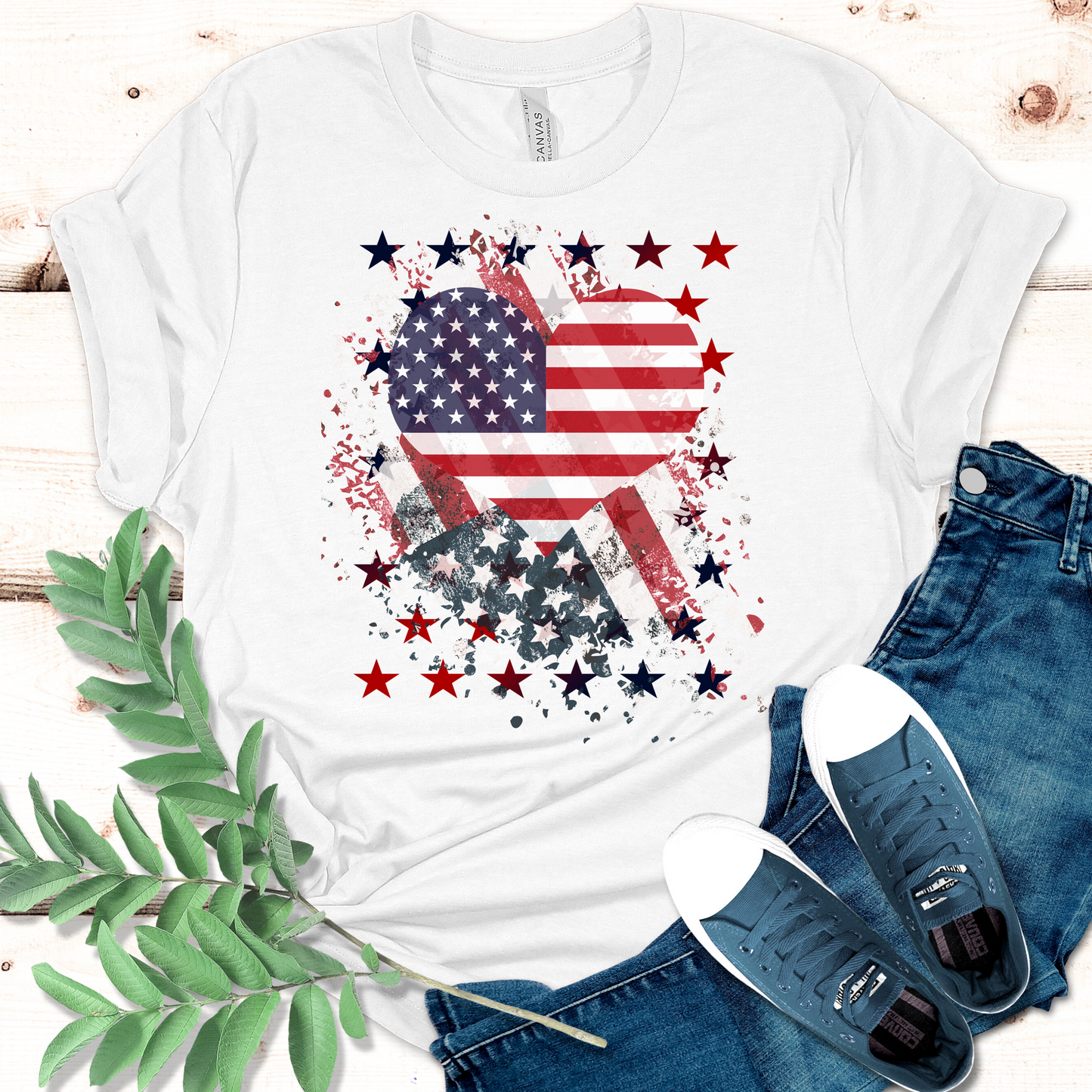 American Heart Flag Unisex t-shirt