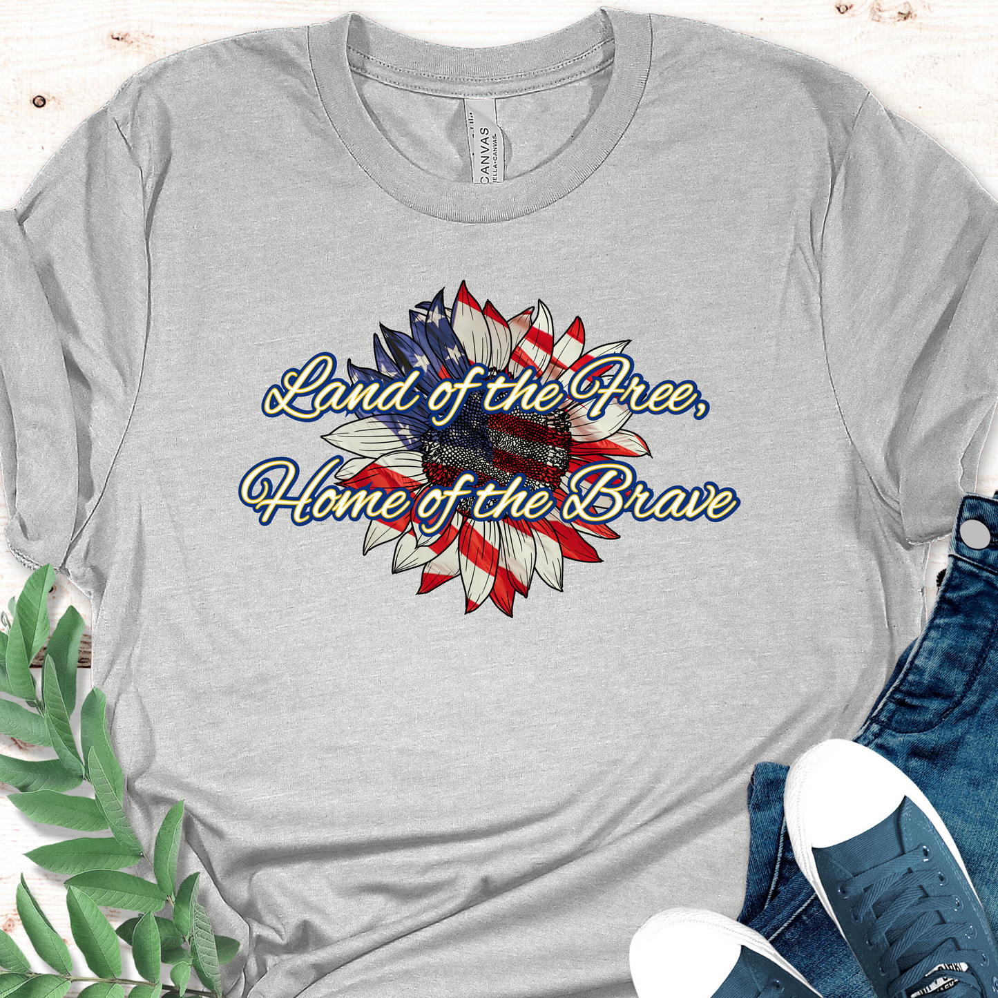 Land of Free Flower Unisex T-shirt