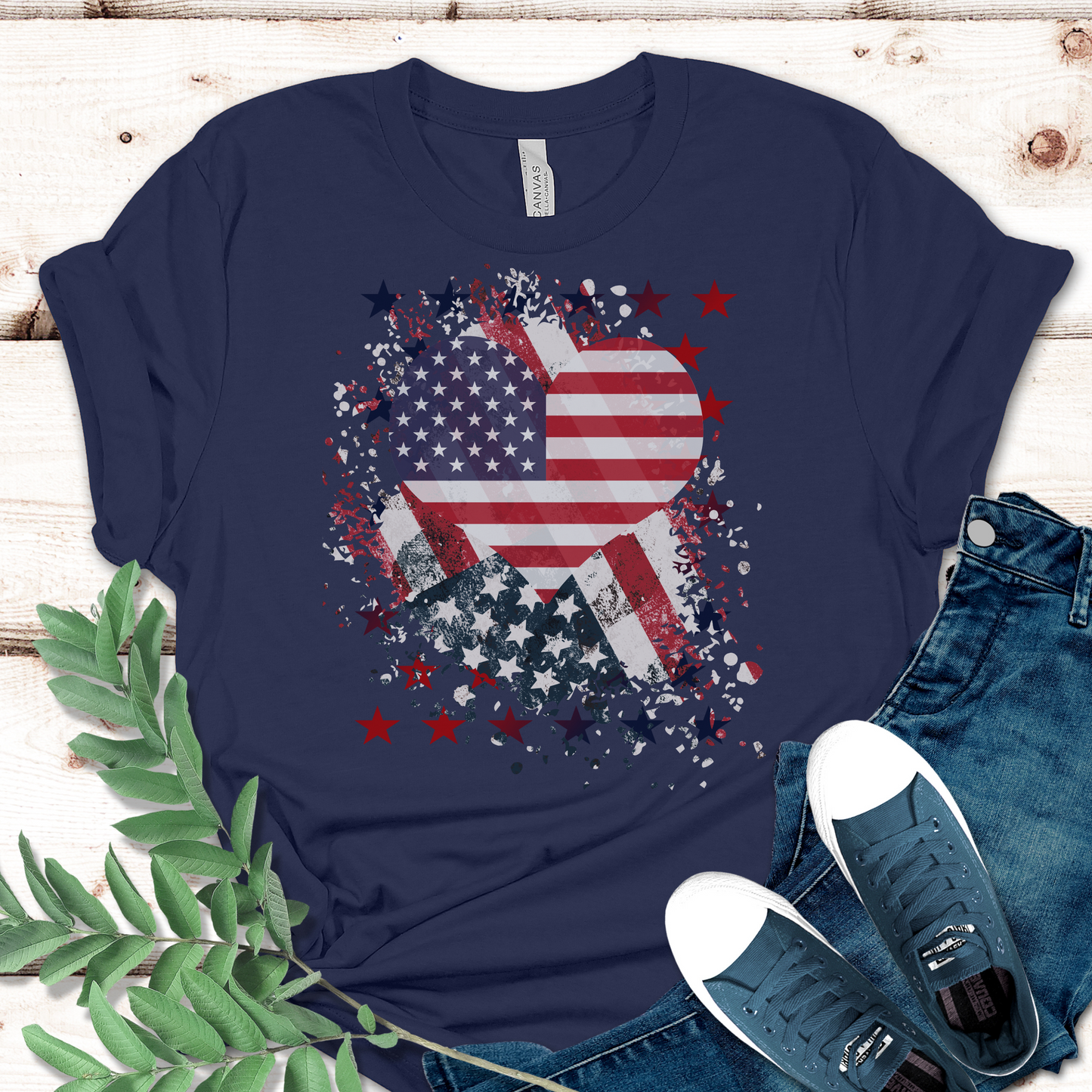 American Heart Flag Unisex t-shirt