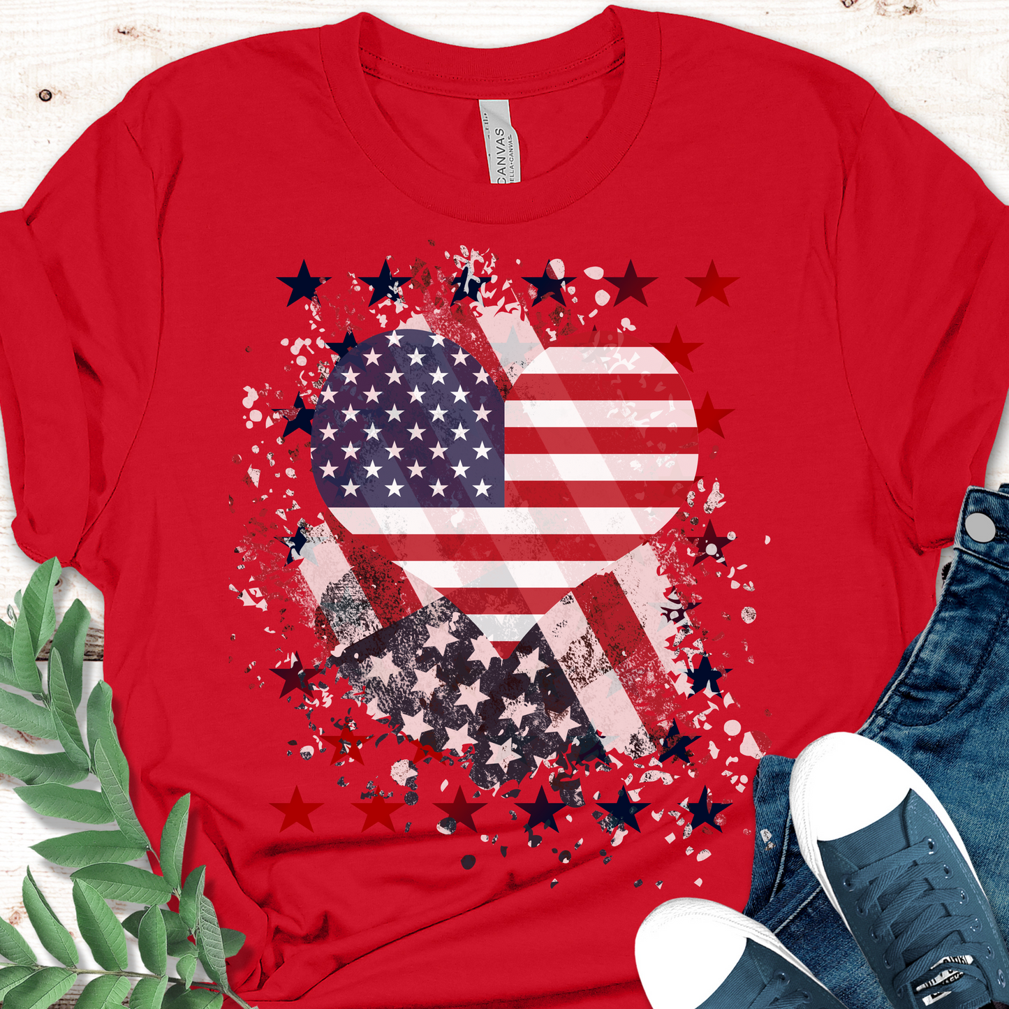 American Heart Flag Unisex t-shirt