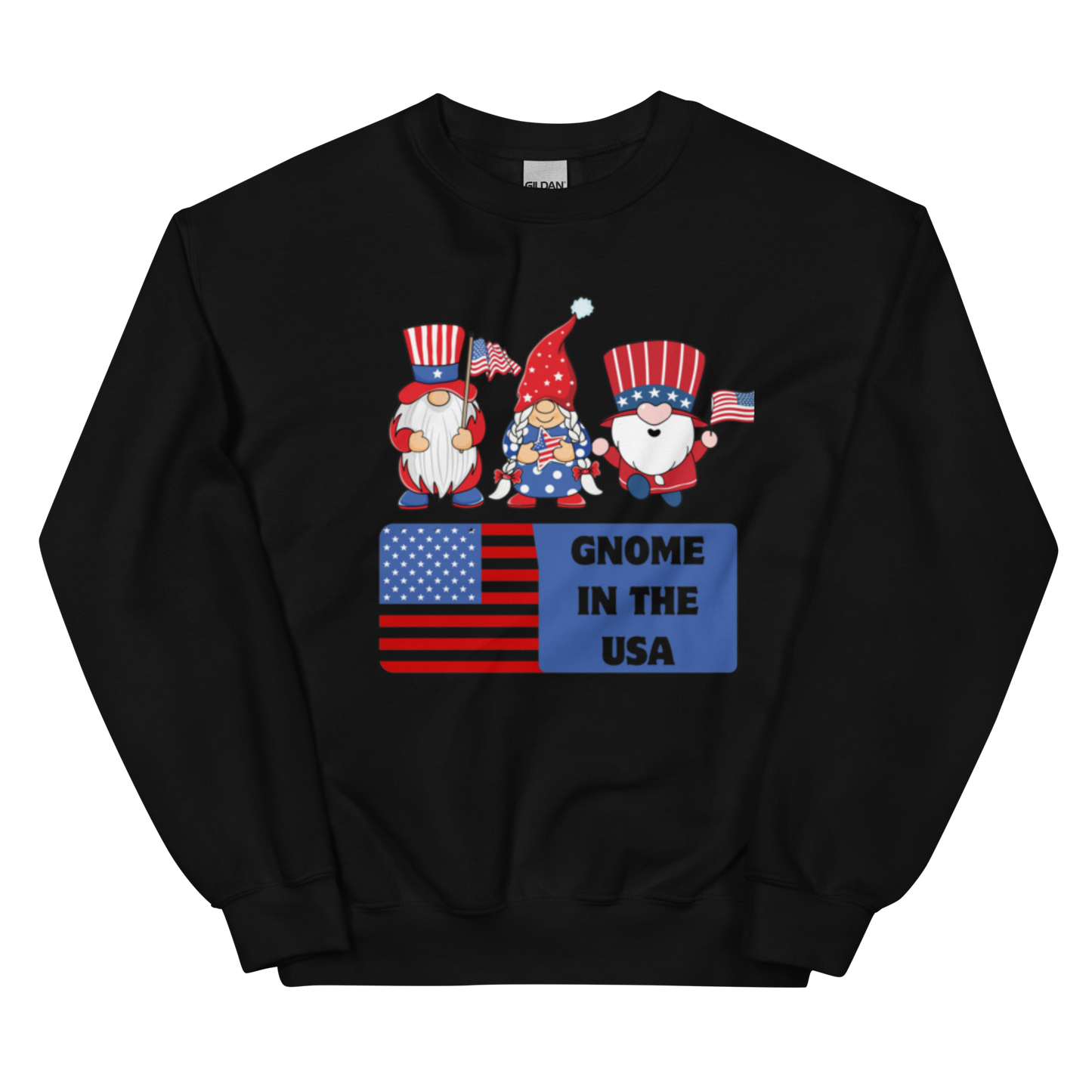 Gnome in the USA Unisex Sweatshirt