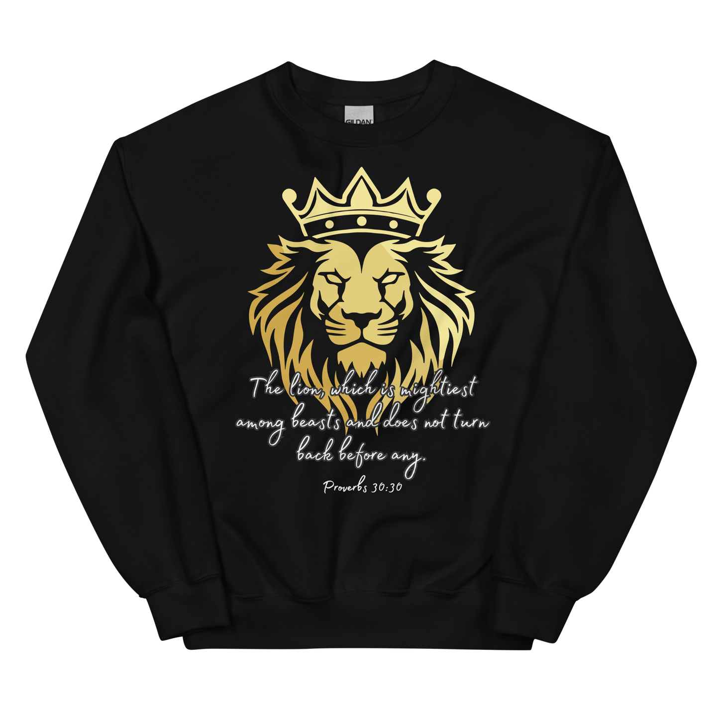 Eagle Emblem Gold Lion Proverbs 30 30 Unisex Sweatshirt