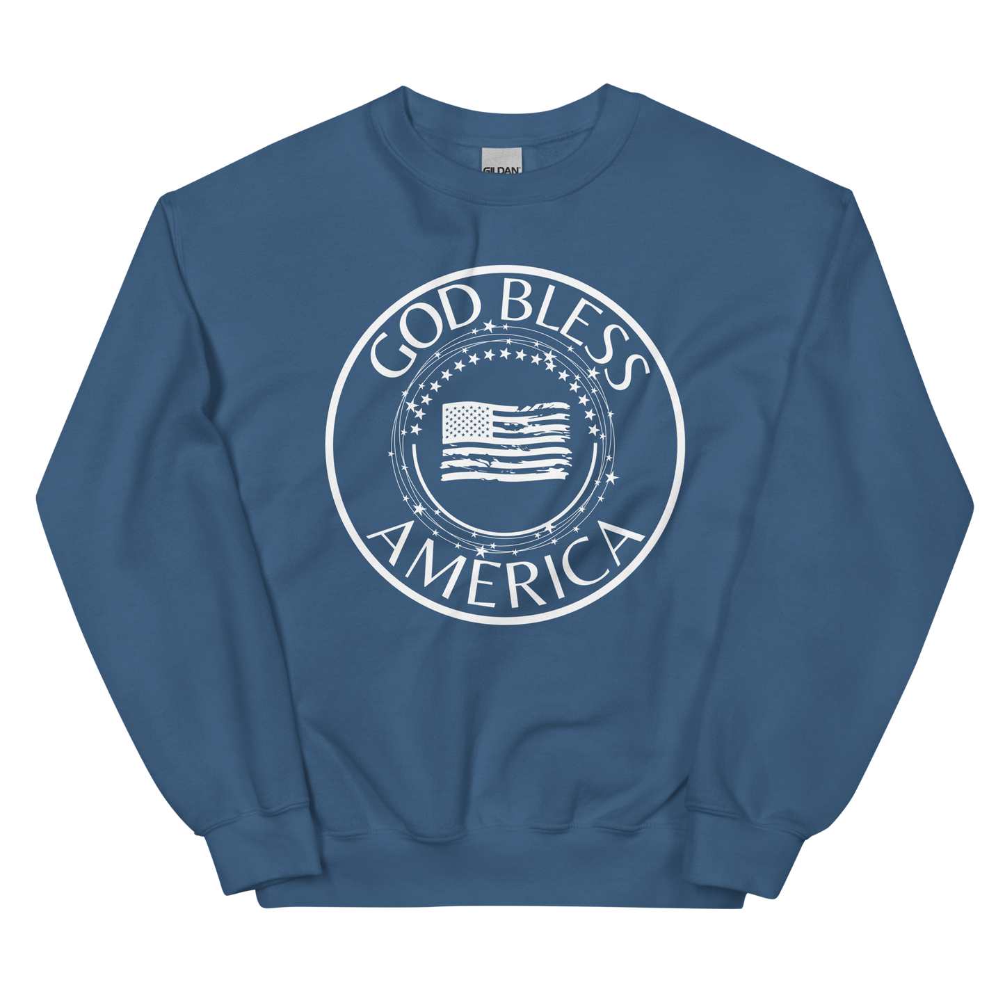 God Bless America Encircled Flag Unisex Sweatshirt