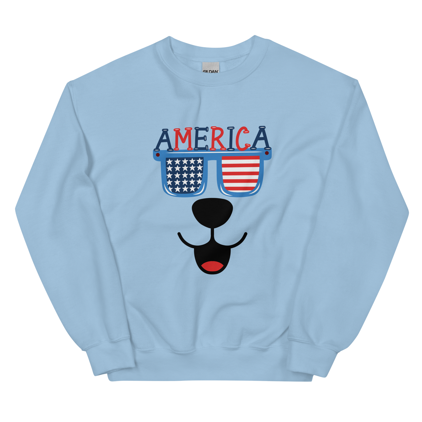 American Doggy Face Unisex Sweatshirt