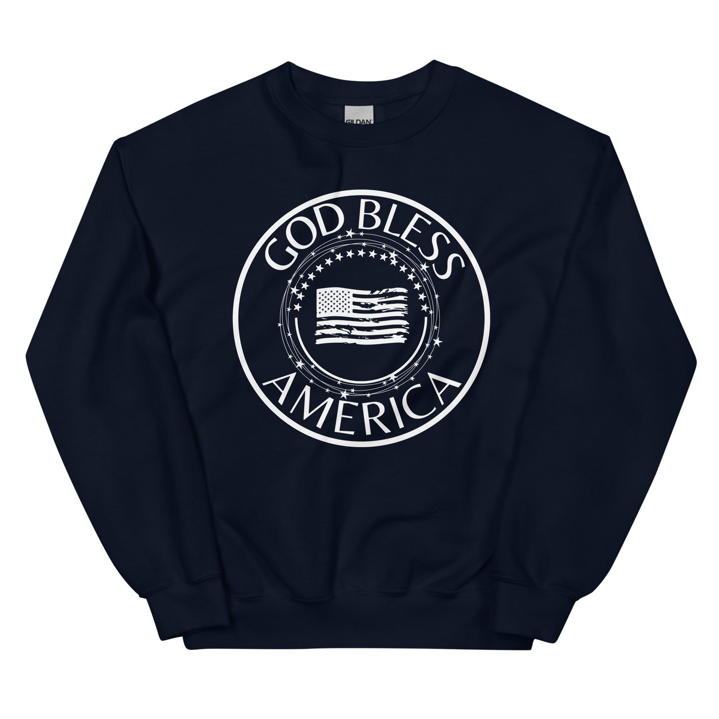 God Bless America Encircled Flag Unisex Sweatshirt