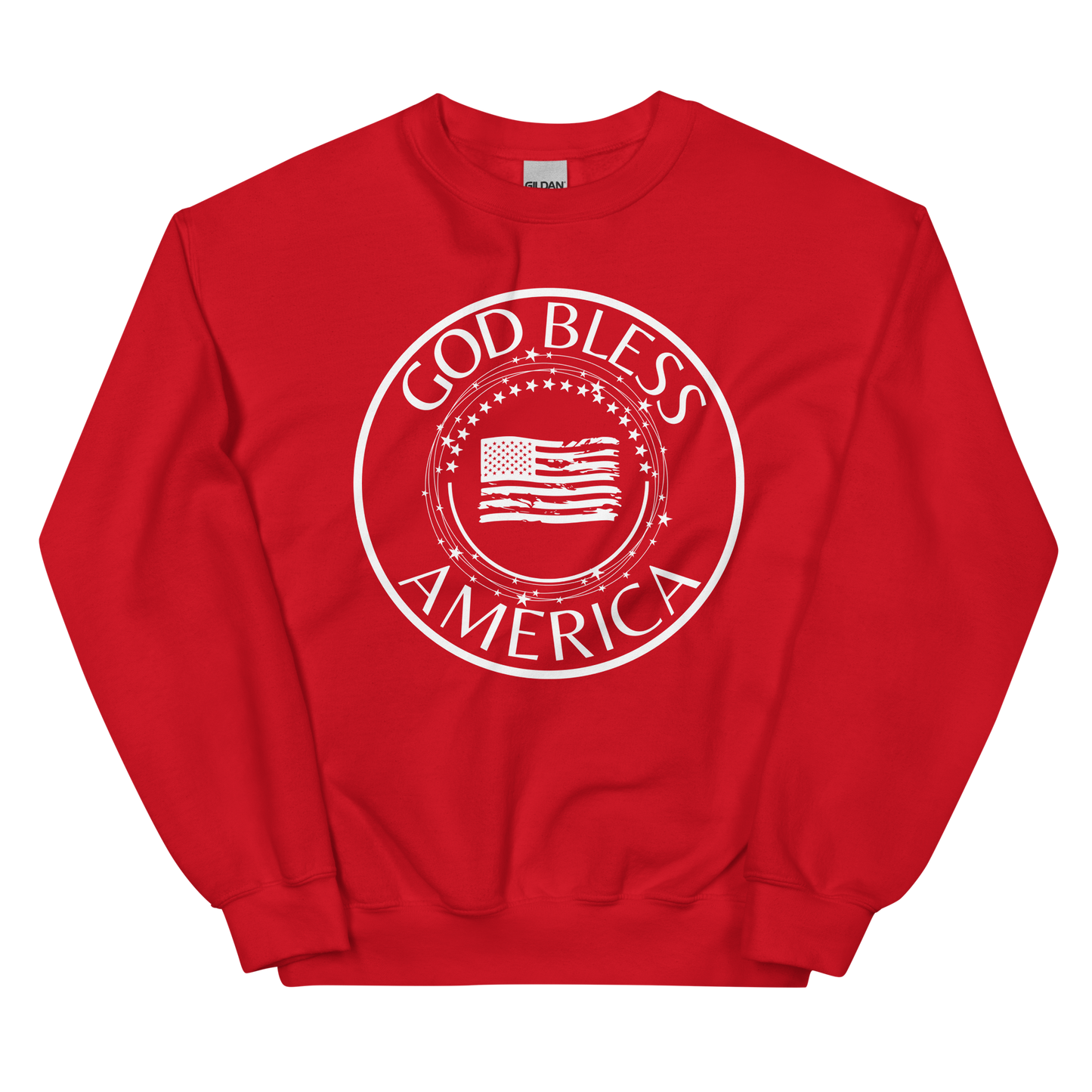 God Bless America Encircled Flag Unisex Sweatshirt