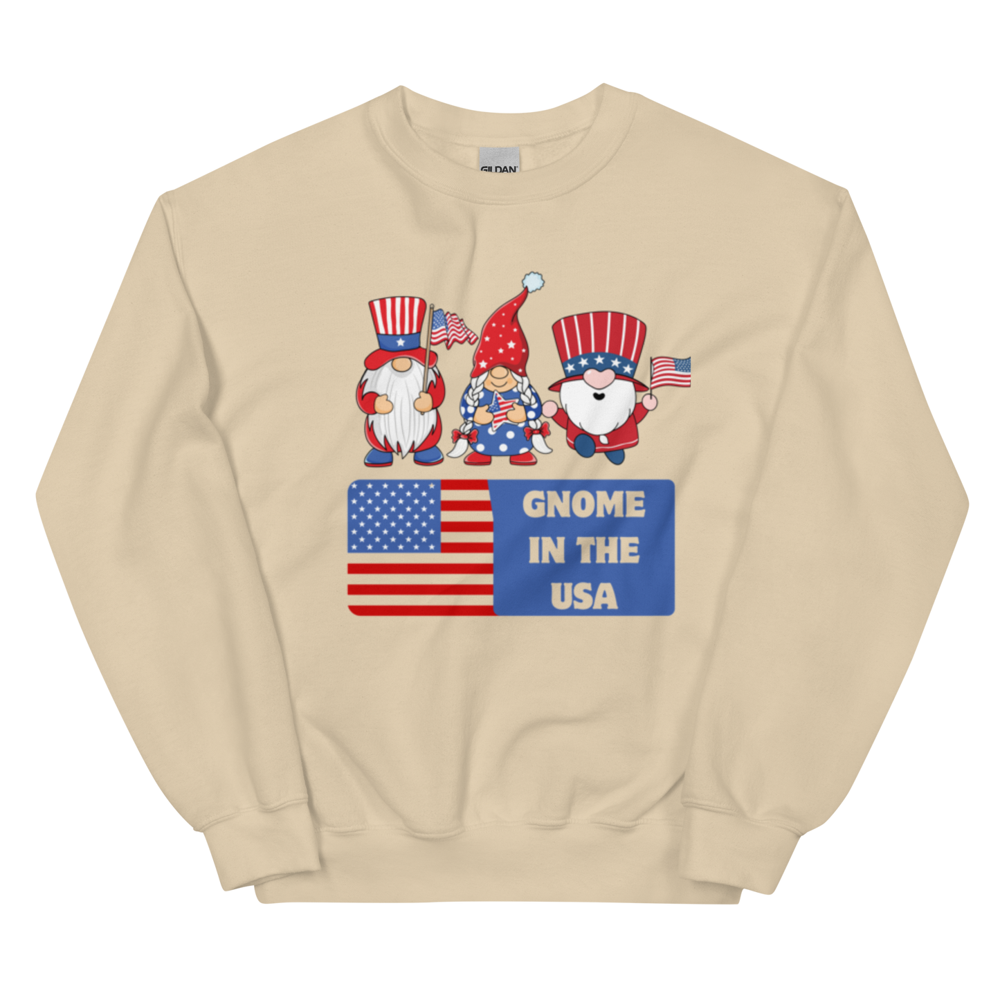 Gnome in the USA Unisex Sweatshirt