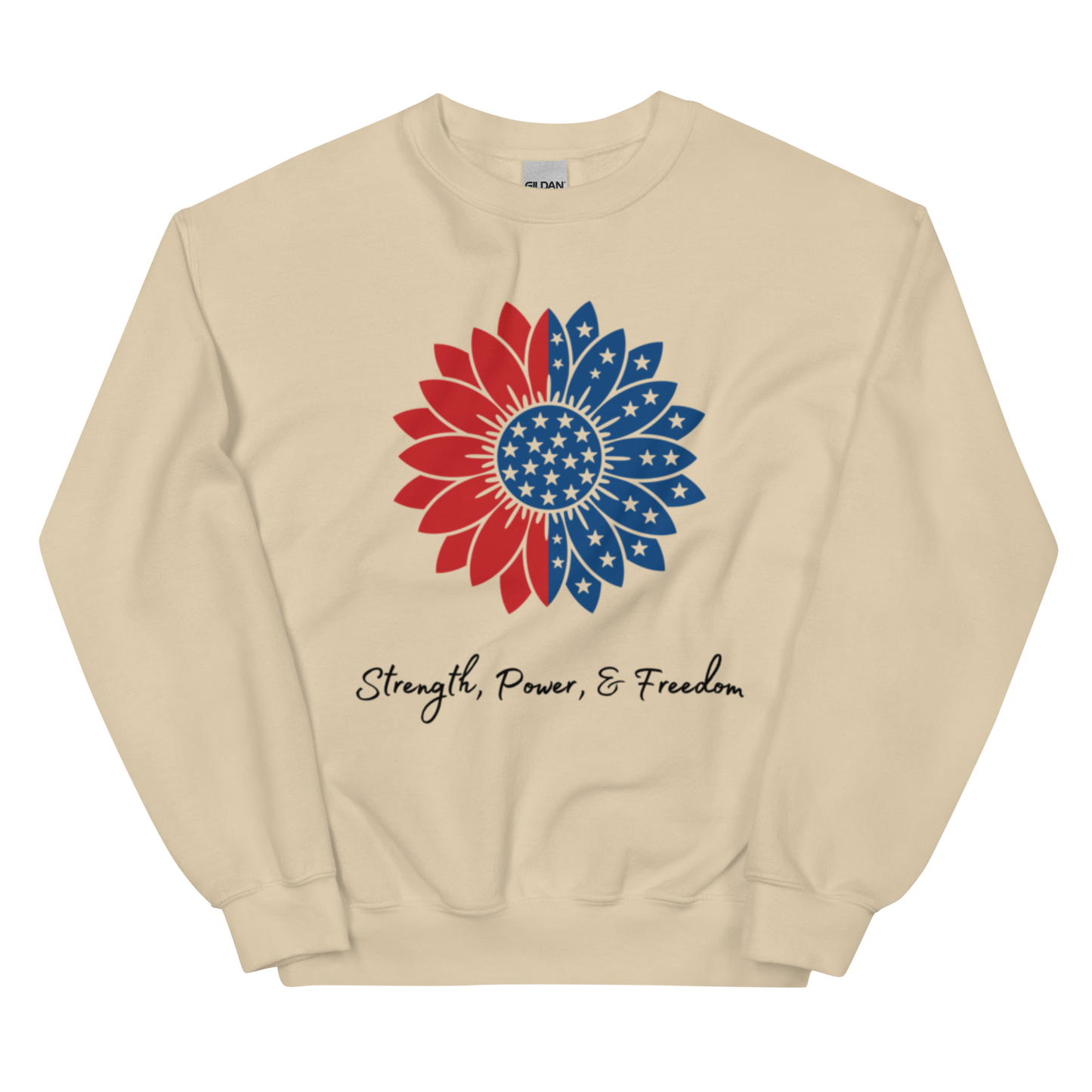 USA American Strength Power Flower Unisex Sweatshirt