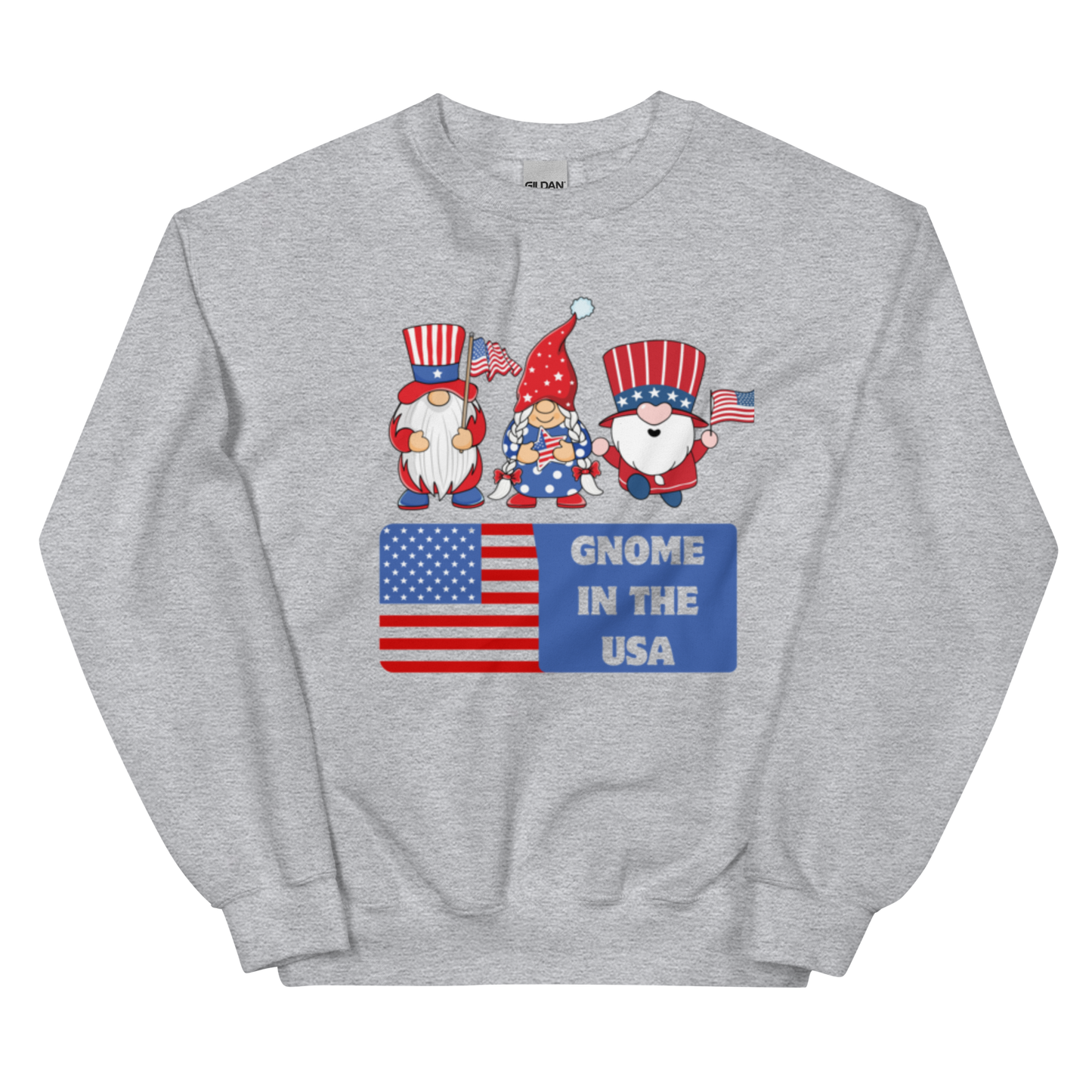 Gnome in the USA Unisex Sweatshirt