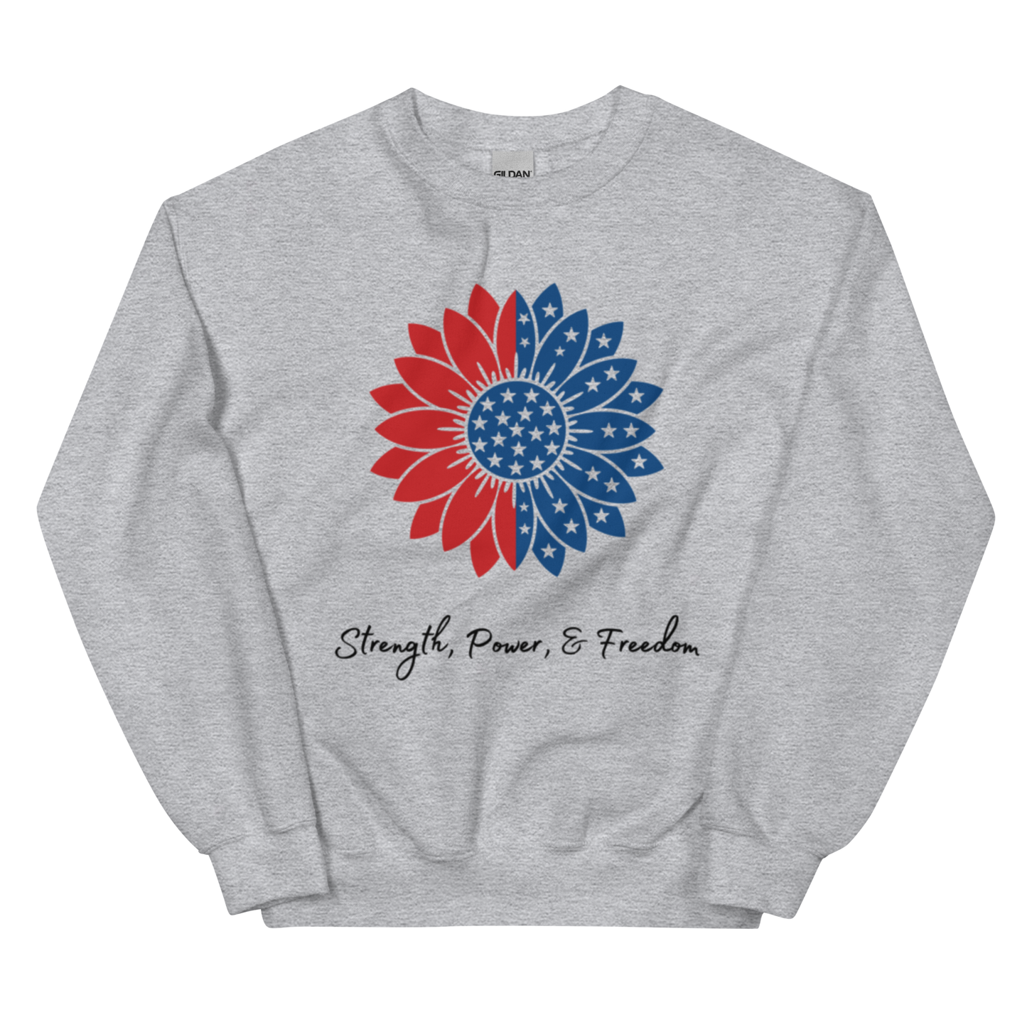 USA American Strength Power Flower Unisex Sweatshirt