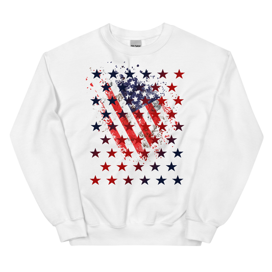 Flag with Stars Unisex Sweatshirt