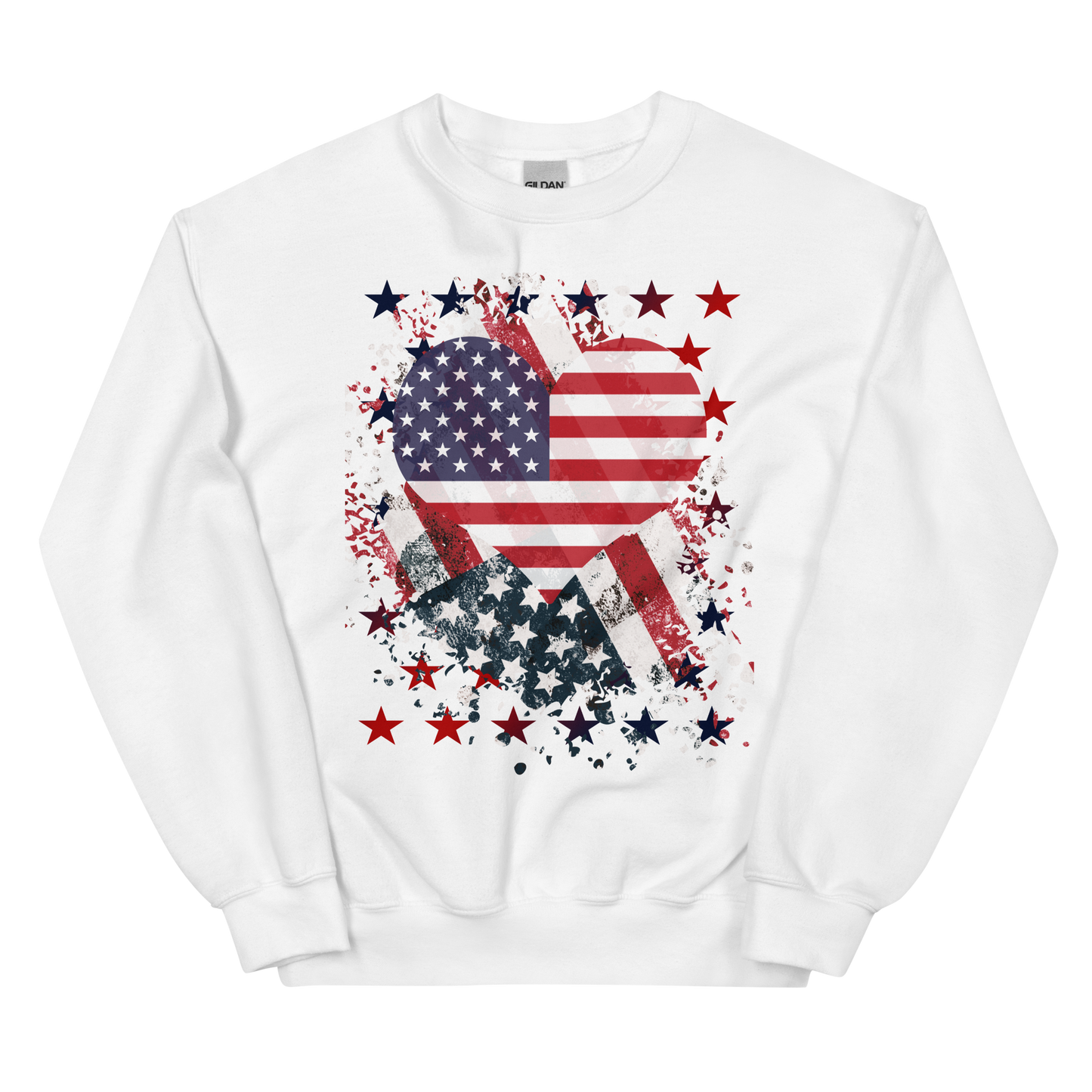 American Heart Flag Unisex Sweatshirt