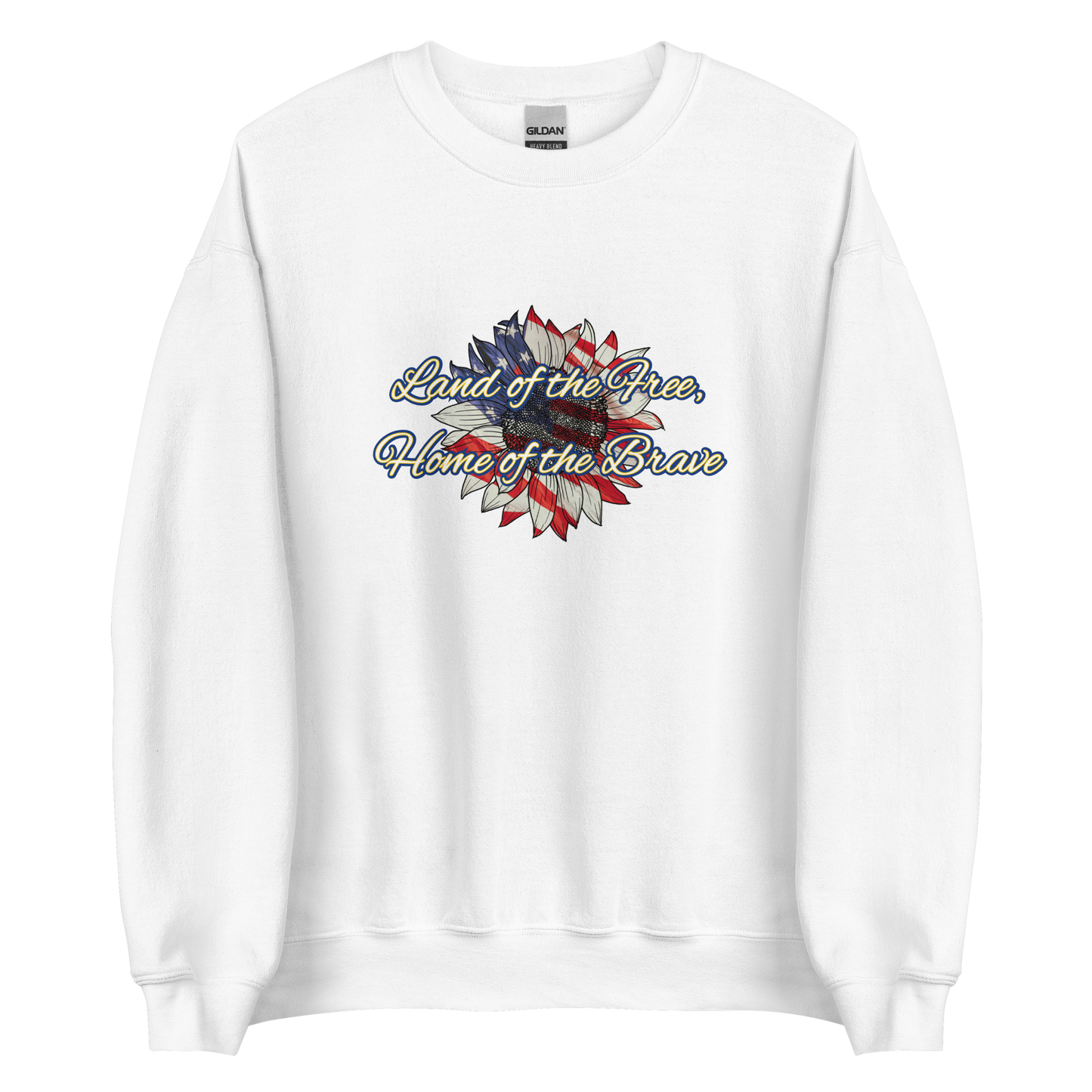 Land of Free Flower Unisex Sweatshirt