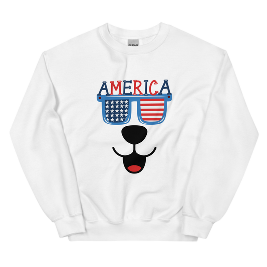 American Doggy Face Unisex Sweatshirt