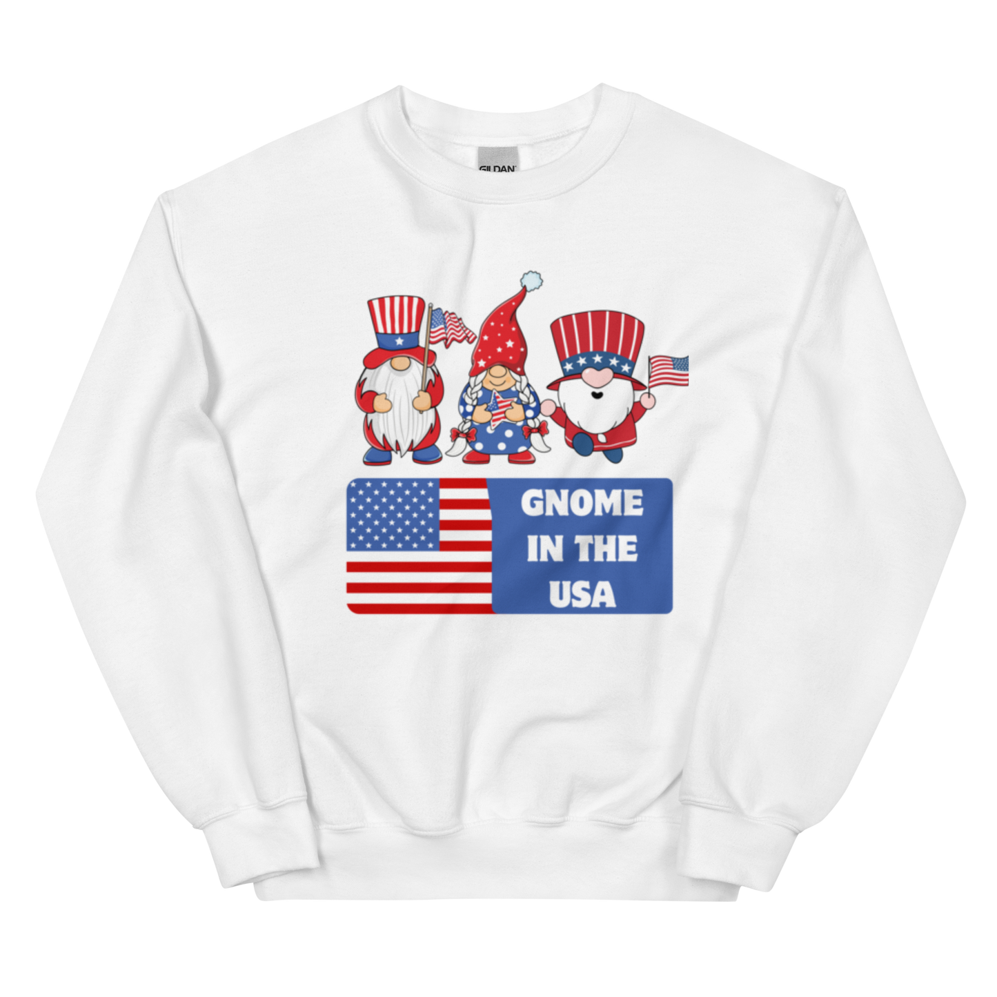 Gnome in the USA Unisex Sweatshirt