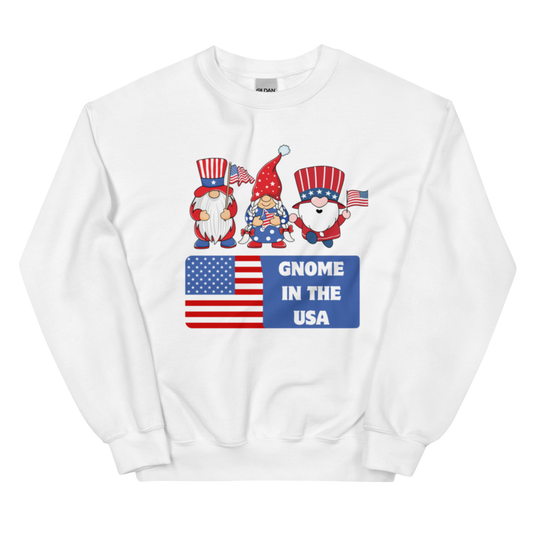 Gnome in the USA Unisex Sweatshirt