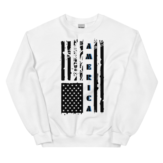 American Flag with Jesus Unisex Sweatshirt