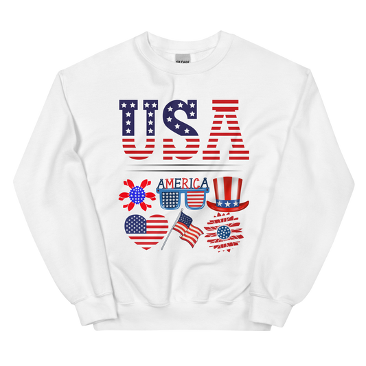 USA Patriotic Pick Six Unisex Sweatshirt