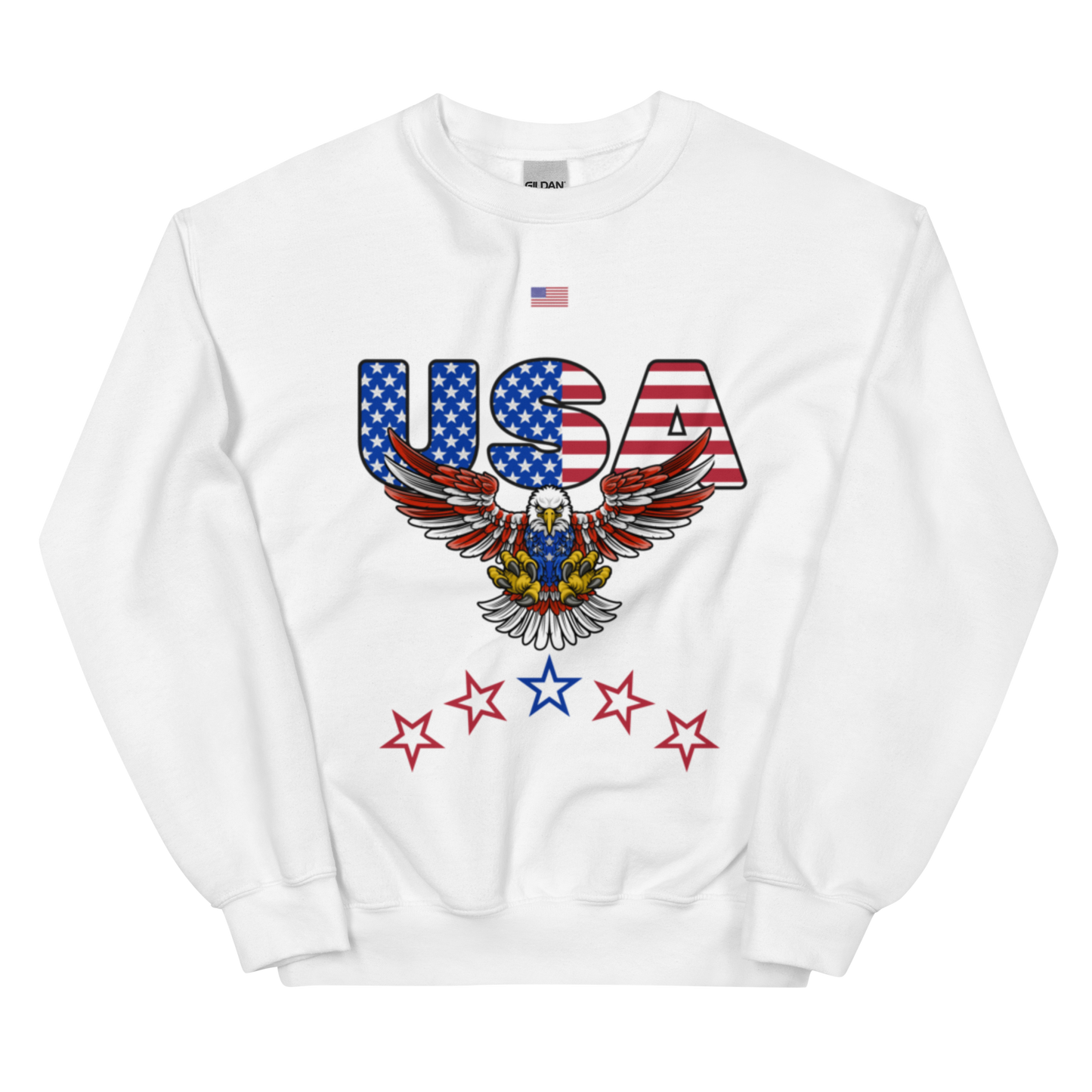 USA with Eagle and Flag Unisex Sweatshirt