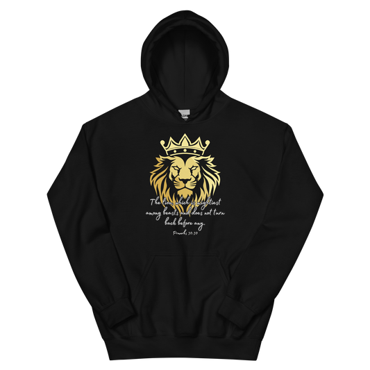 Eagle Emblem Gold Lion Proverbs 30 30 Unisex Hoodie