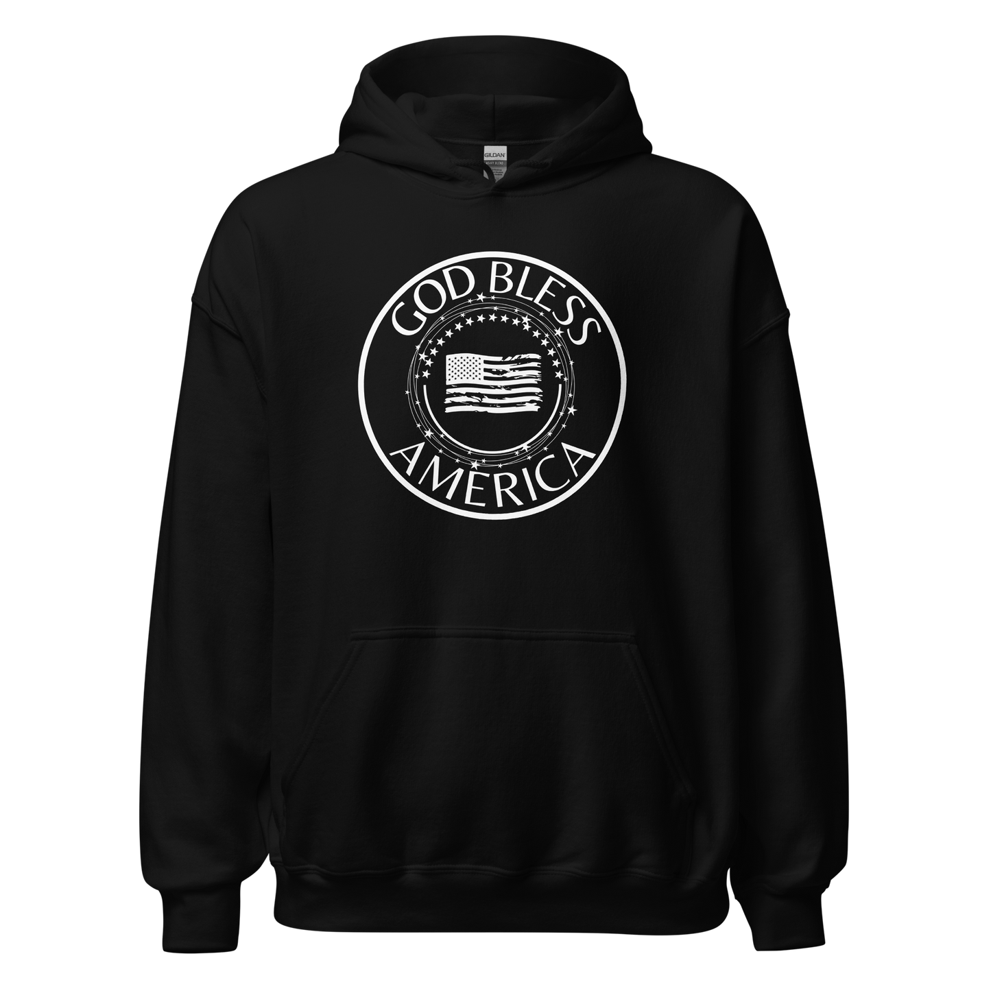 God Bless America Encircled Flag Unisex Hoodie