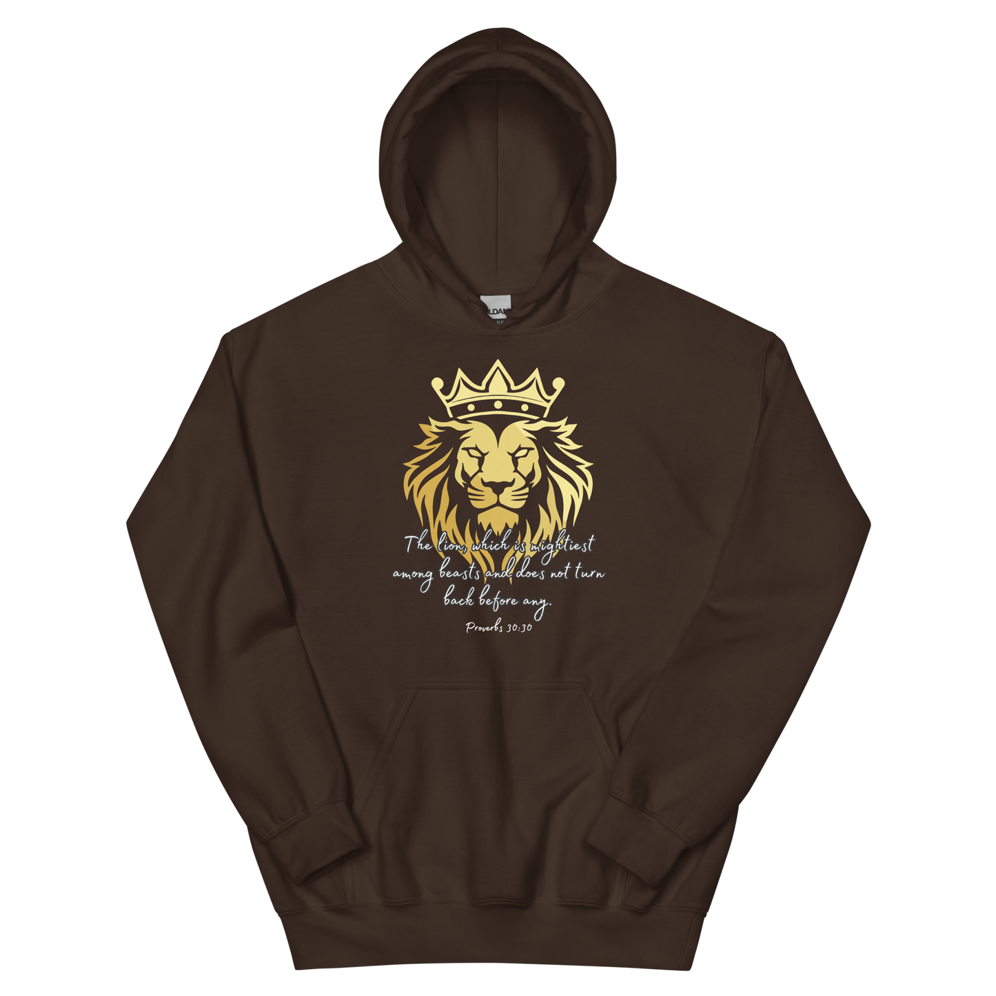 Eagle Emblem Gold Lion Proverbs 30 30 Unisex Hoodie