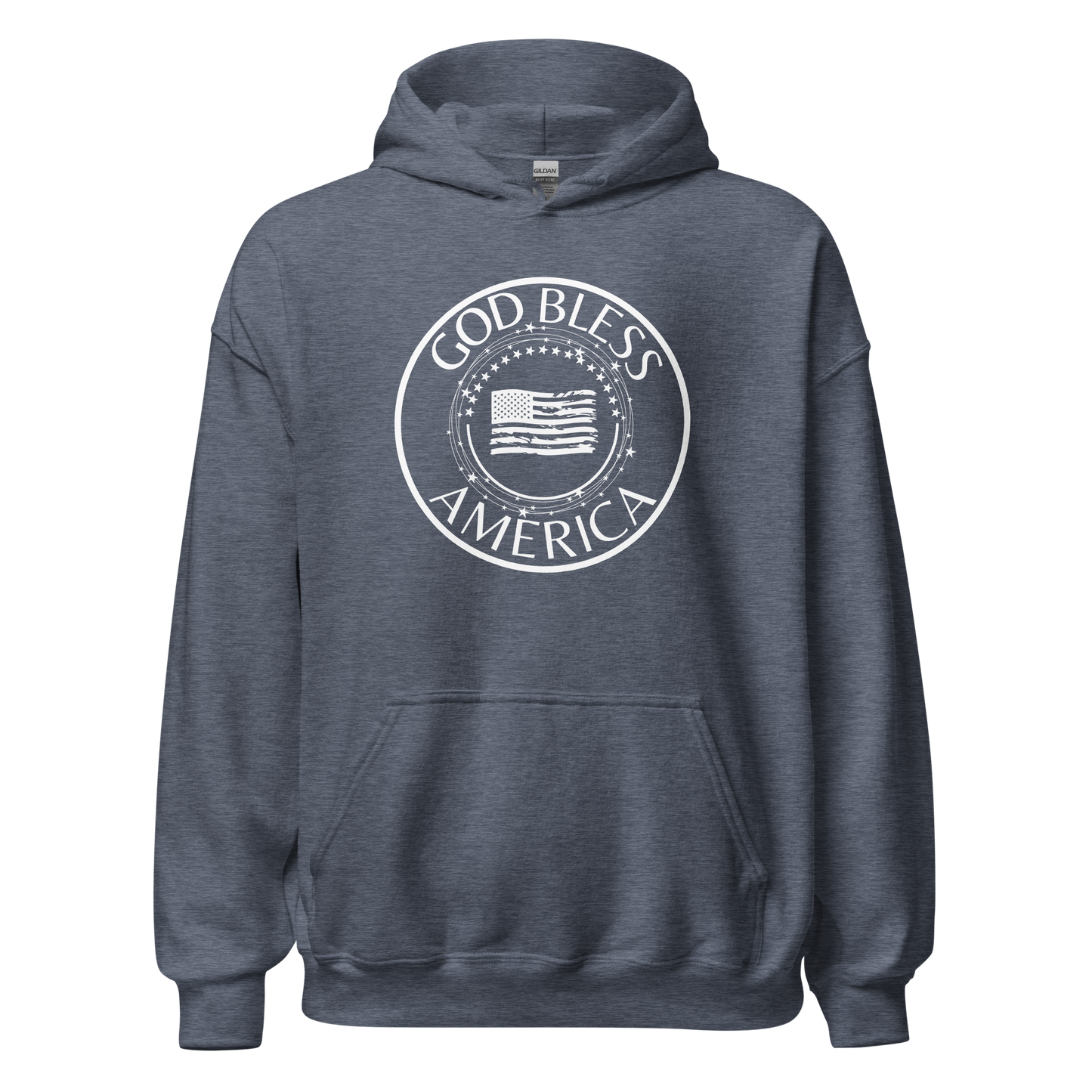 God Bless America Encircled Flag Unisex Hoodie