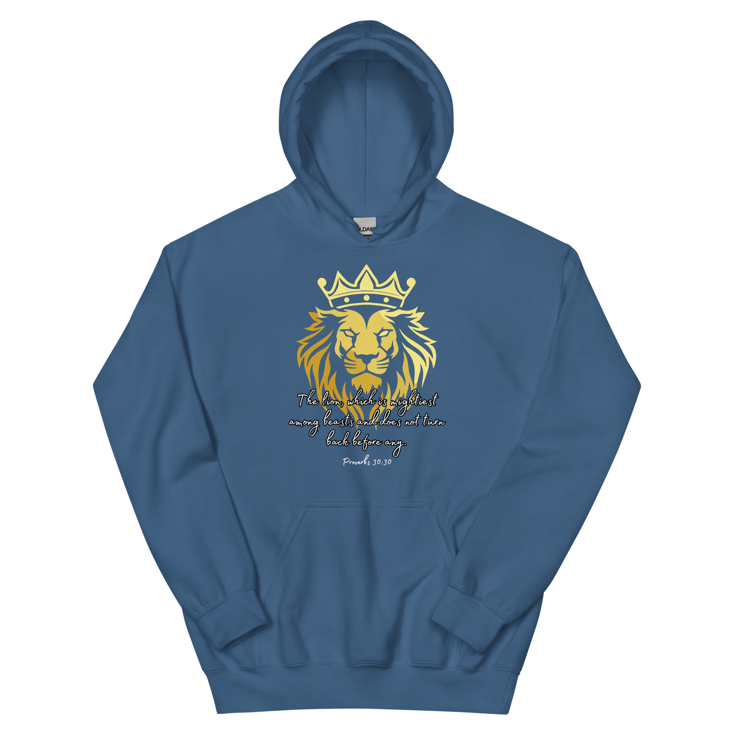 Eagle Emblem Gold Lion Proverbs 30 30 Unisex Hoodie