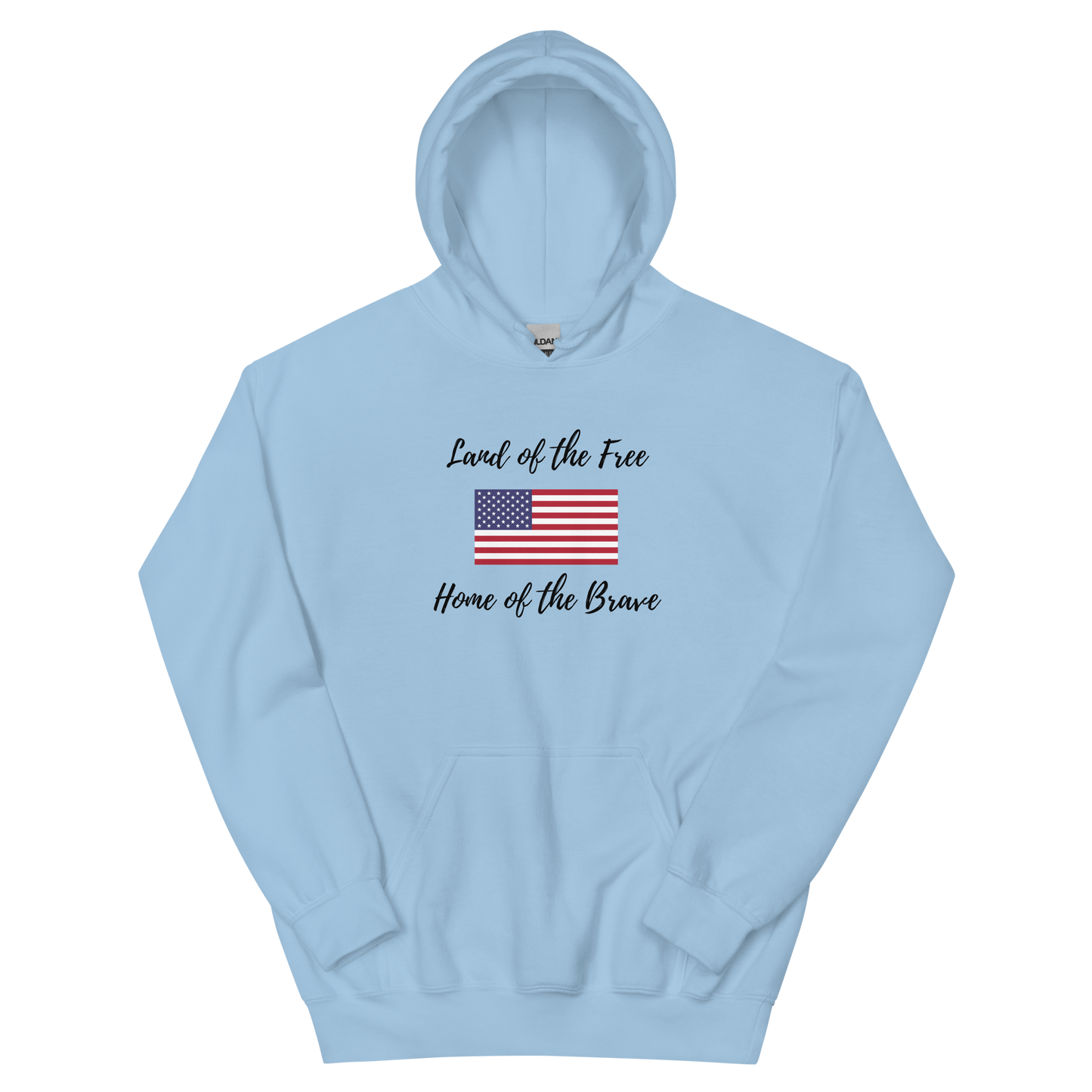 Land of Free Home of Brave Unisex Hoodie