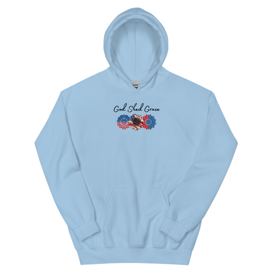 USA American God Shed Grace Multi Unisex Hoodie