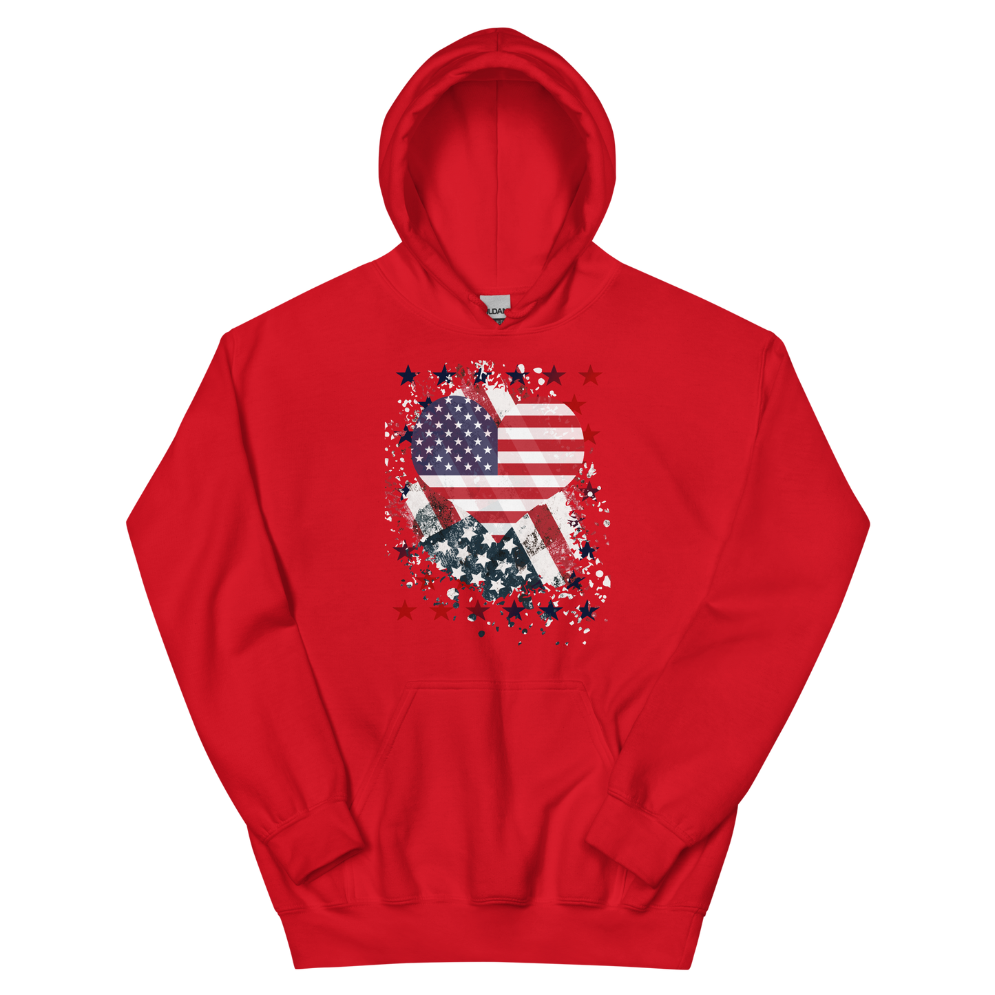 American Heart Flag Unisex Hoodie