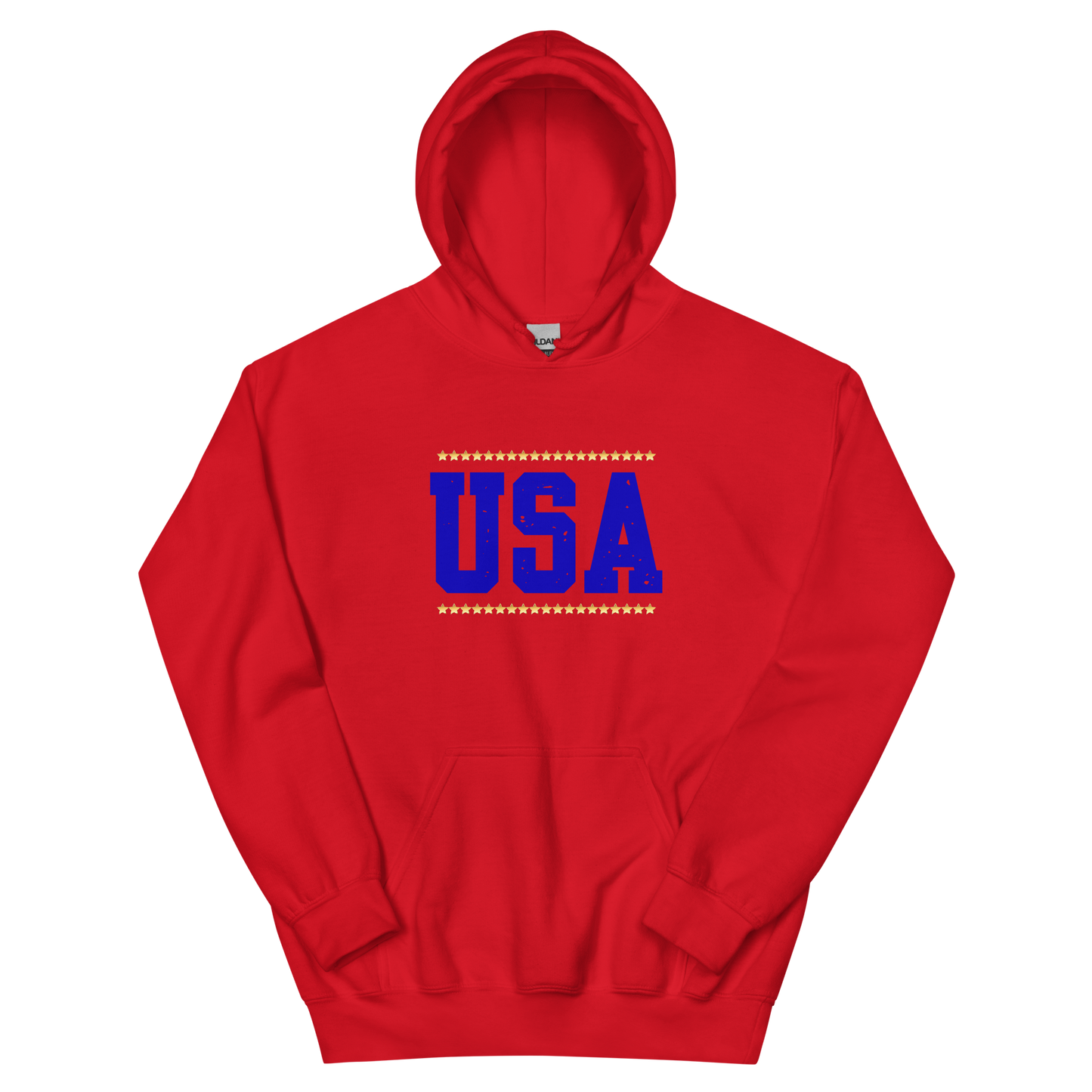 Blue USA Yellow Stars Unisex Hoodie