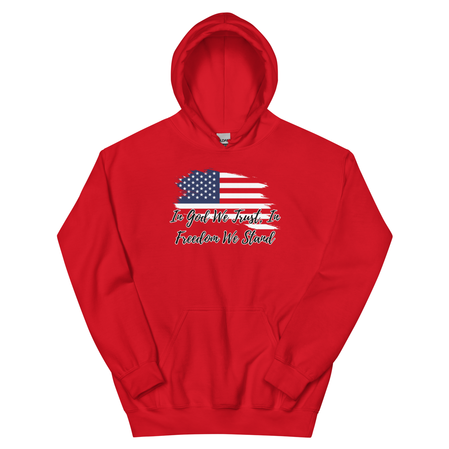 USA In God In Freedom Flag Unisex Hoodie