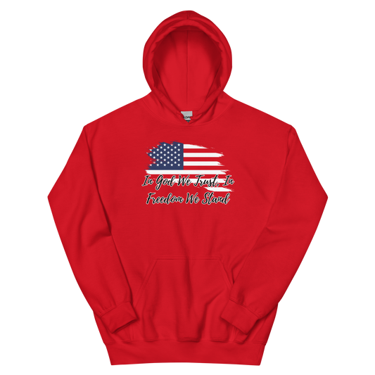 USA In God In Freedom Flag Unisex Hoodie