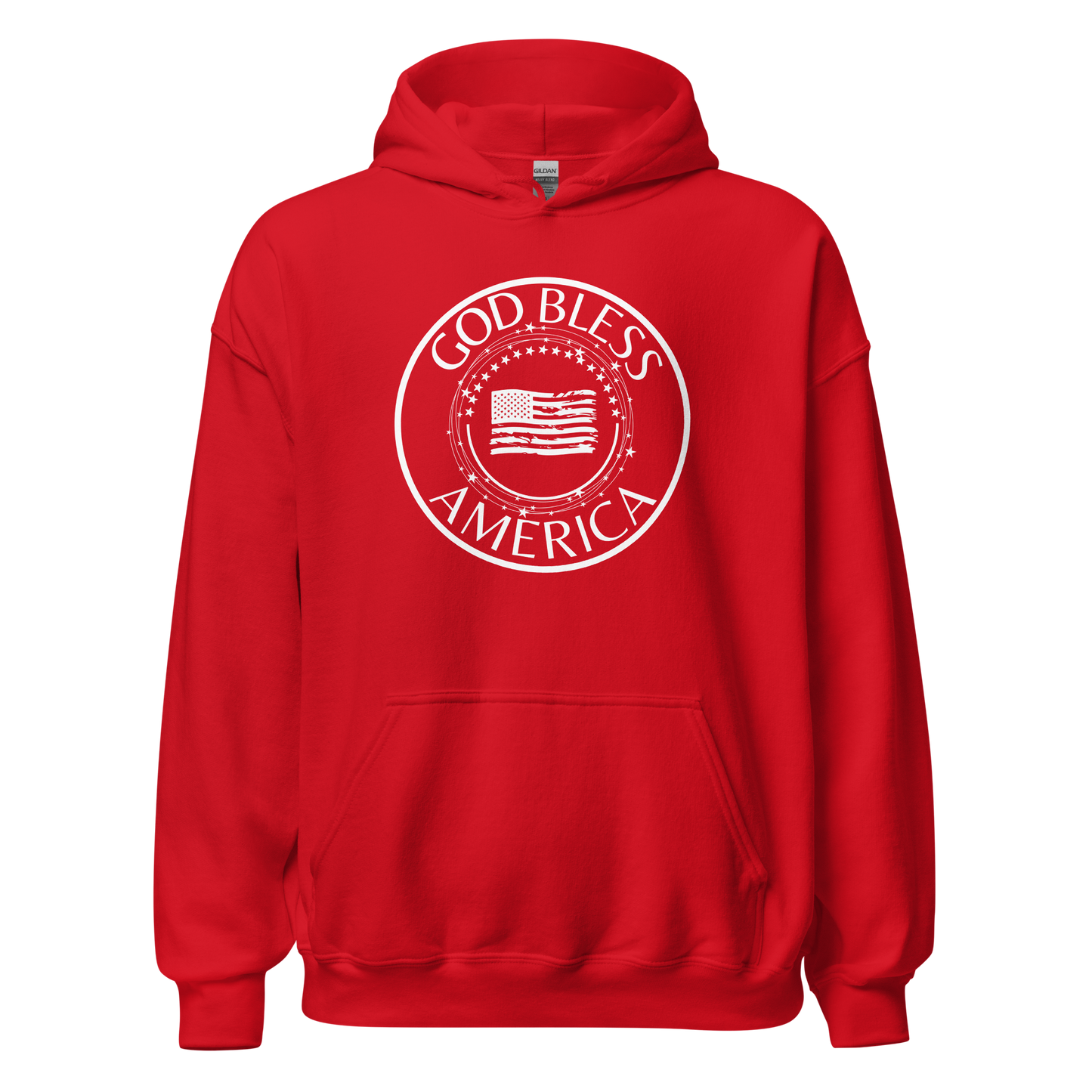 God Bless America Encircled Flag Unisex Hoodie