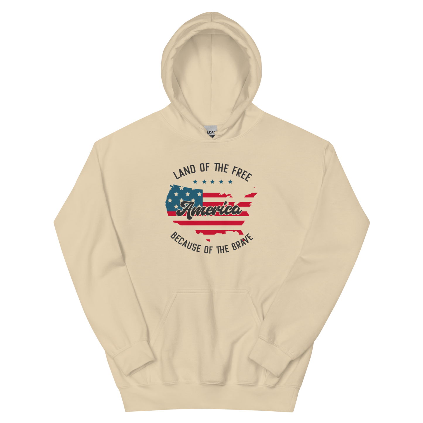 Land of the Free Because of the Brave Unisex Hoodie