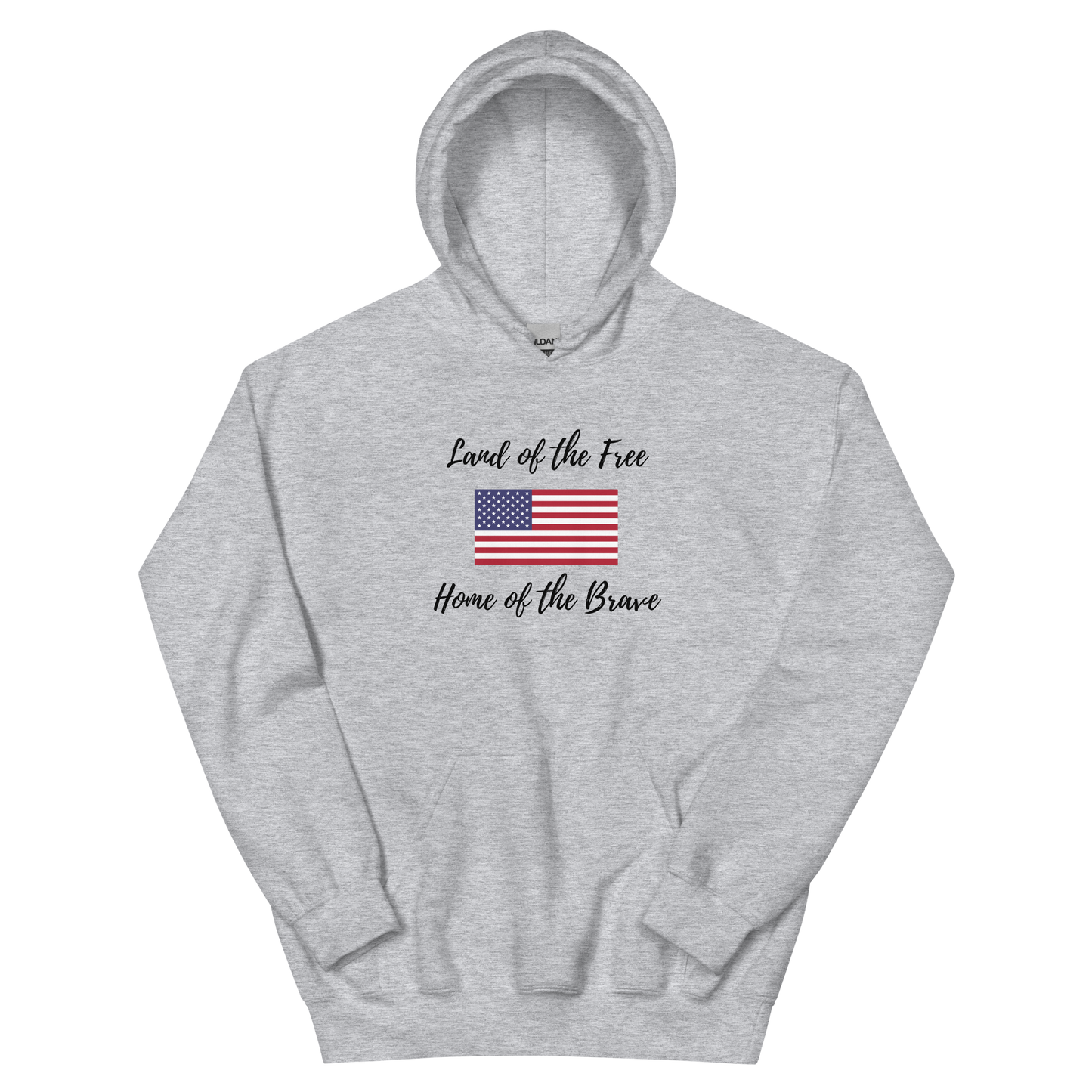 Land of Free Home of Brave Unisex Hoodie