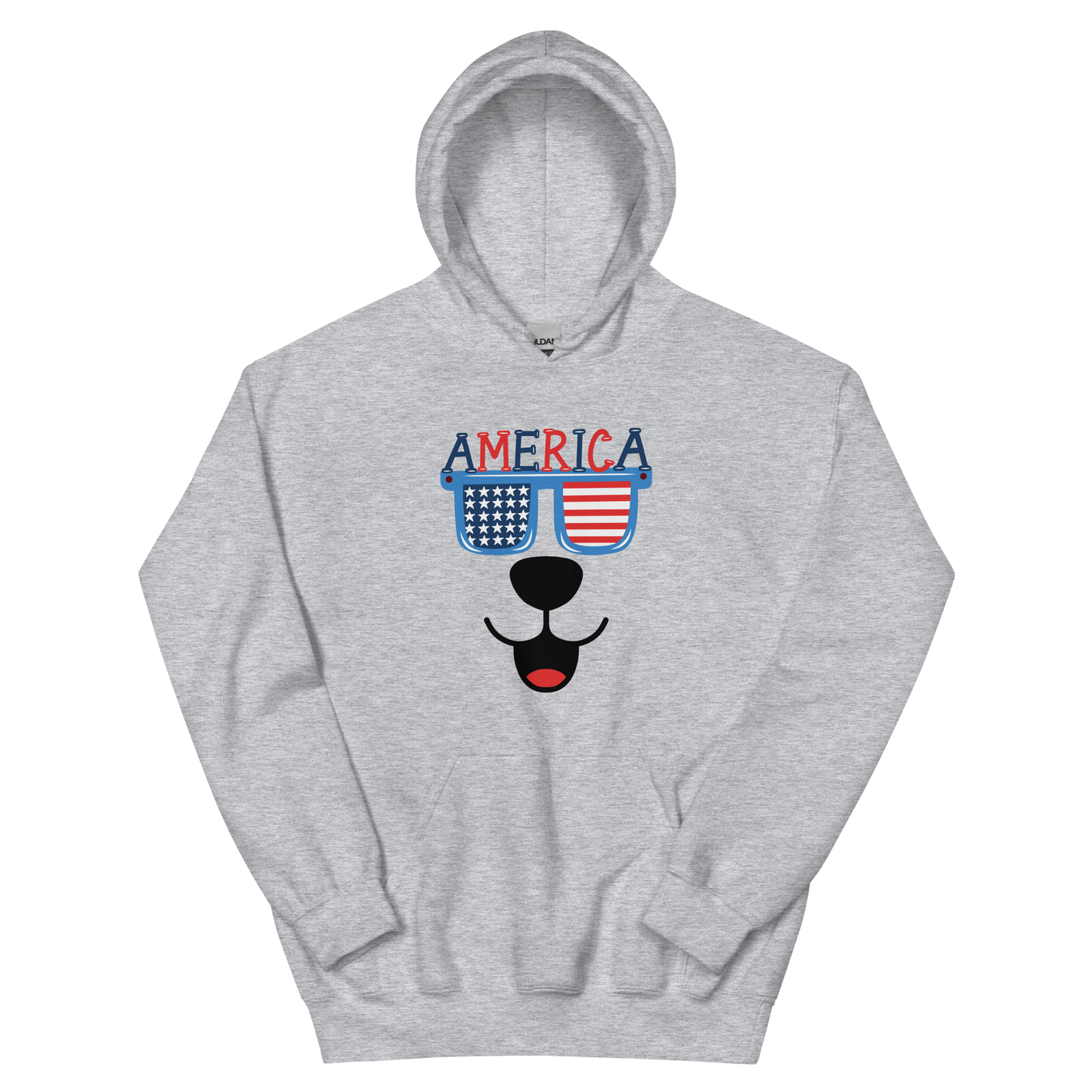 American Doggy Face Unisex Hoodie