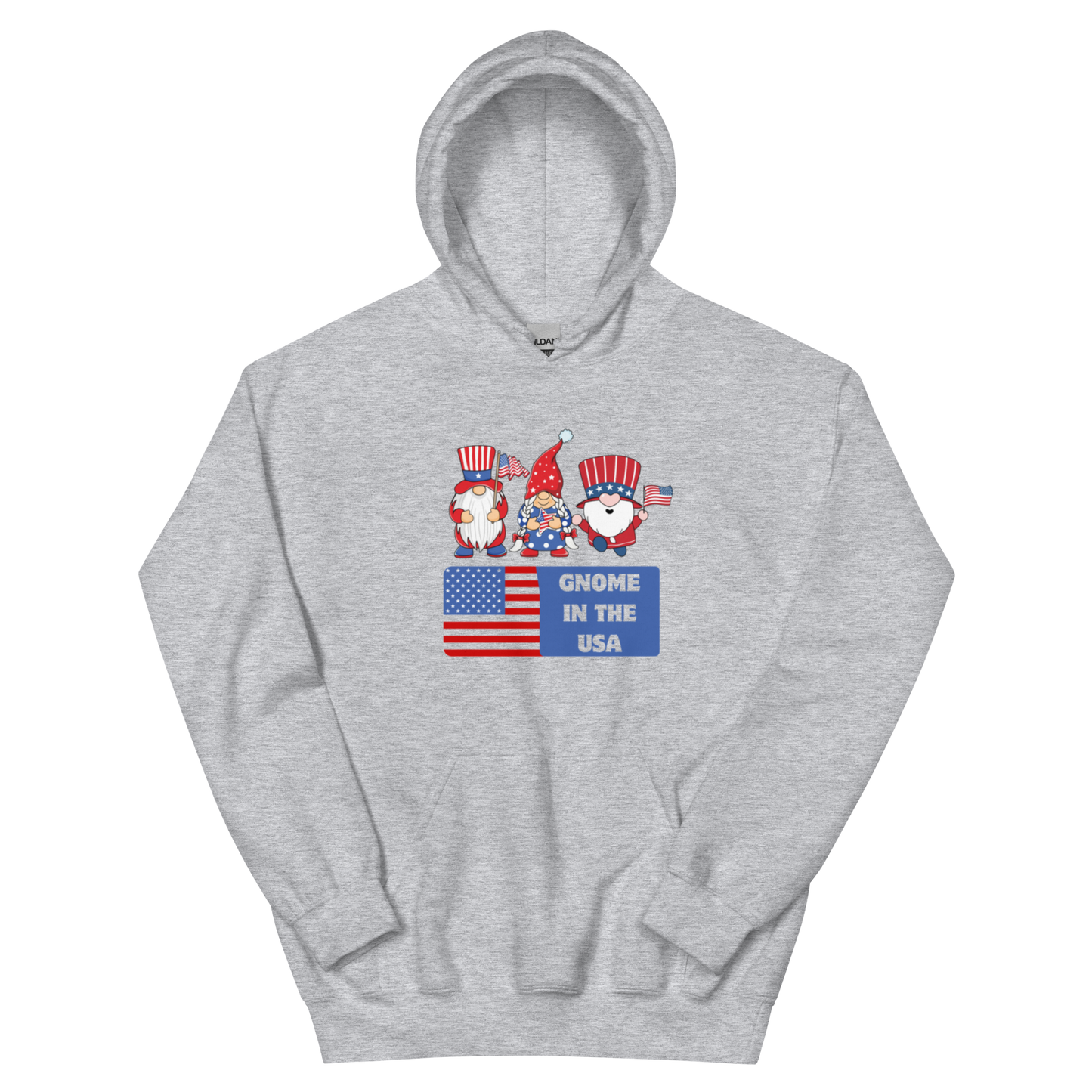 Gnome in the USA Unisex Hoodie