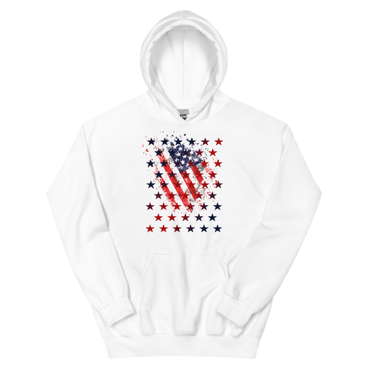 Flag with Stars Unisex Hoodie