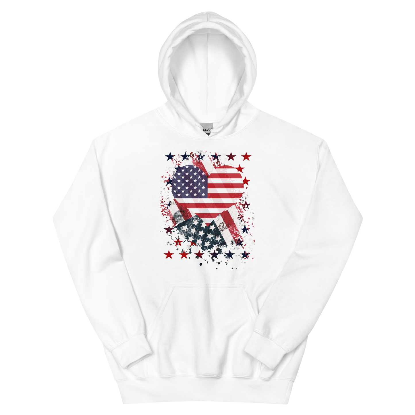 American Heart Flag Unisex Hoodie