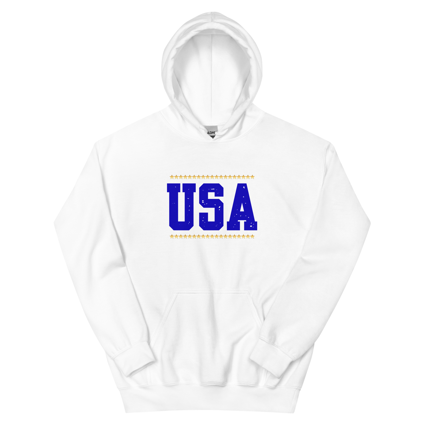 Blue USA Yellow Stars Unisex Hoodie