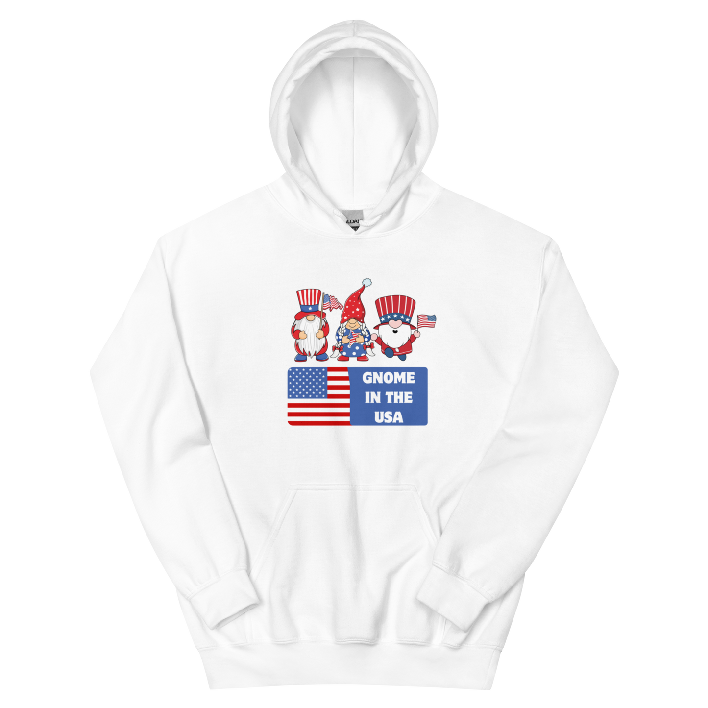 Gnome in the USA Unisex Hoodie