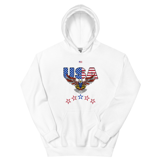 USA with Eagle and Flag Unisex Hoodie