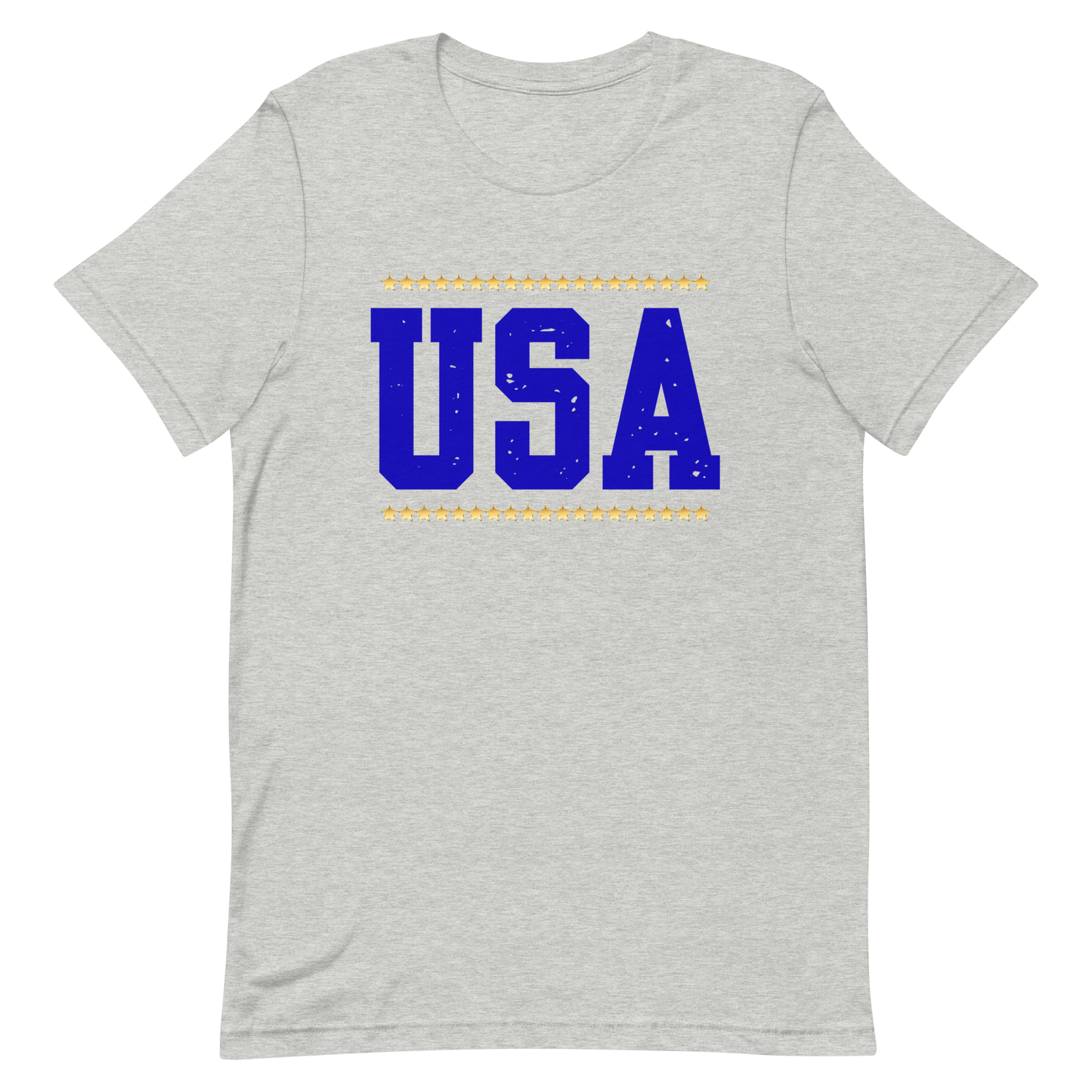 Blue USA Yellow Stars Unisex t-shirt