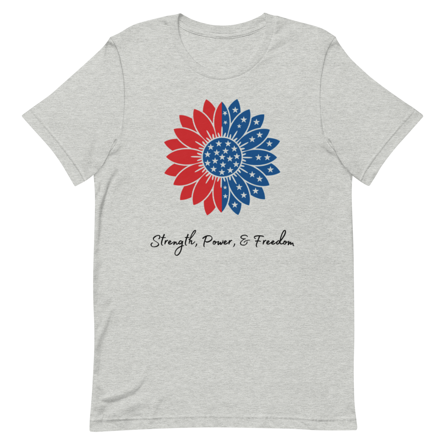 USA Flower Strength Power Unisex T-shirt