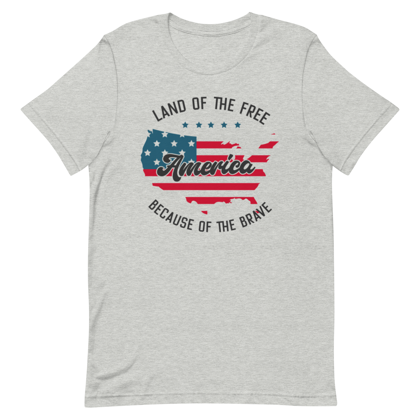 Land of the Free Because of the Brave Unisex T-shirt