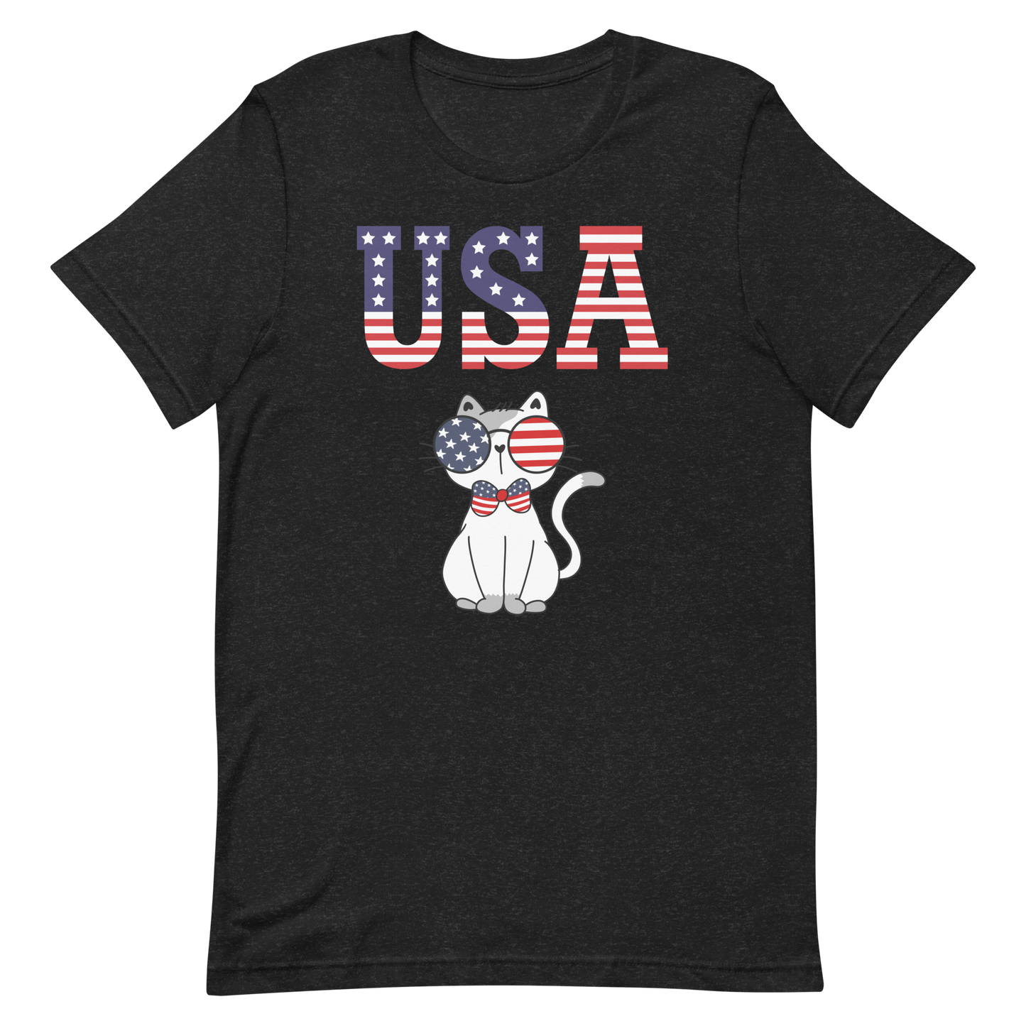 USA Kitty with Bowtie Unisex t-shirt